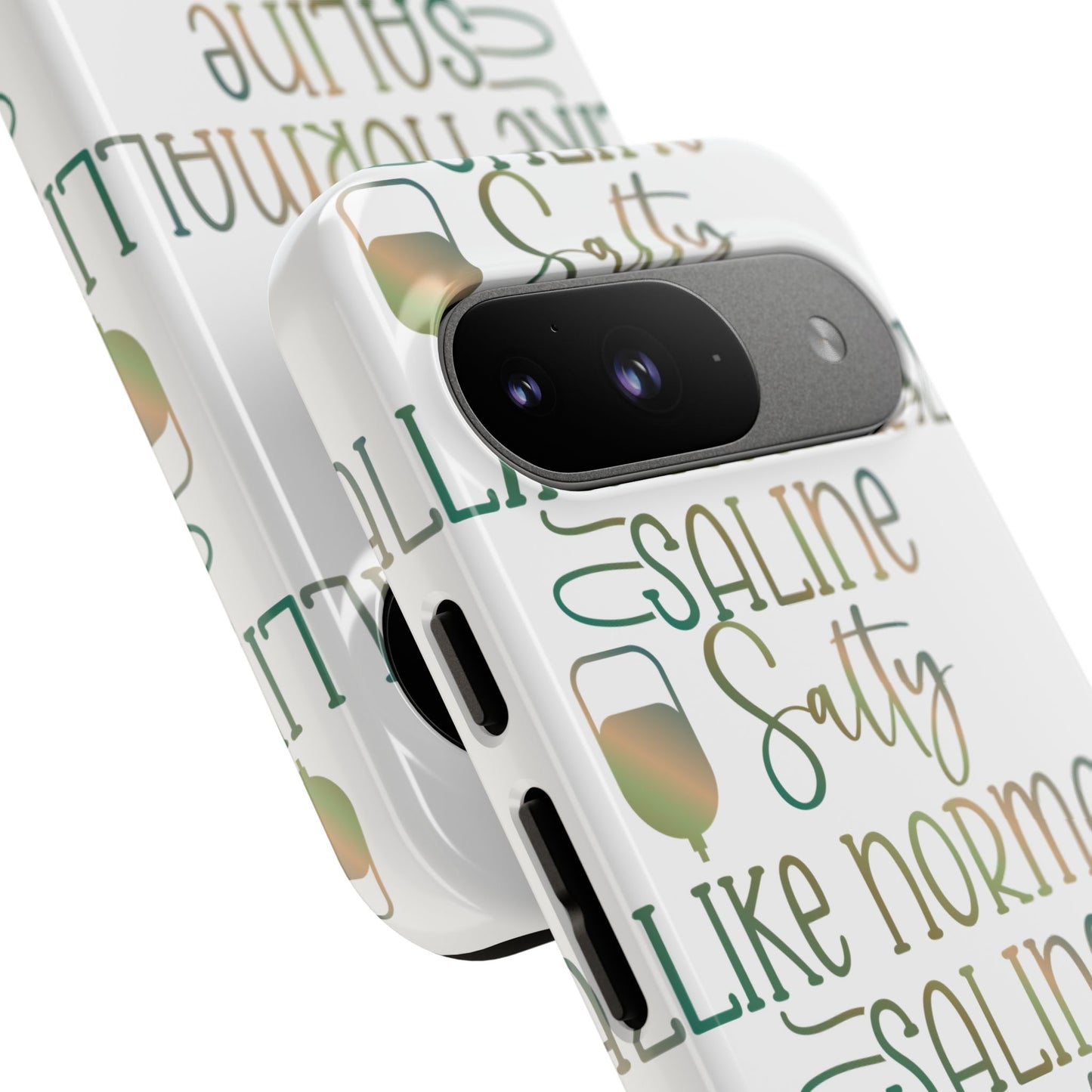 Google Pixel Tough Case - Salty Saline Like Normal Saline - White