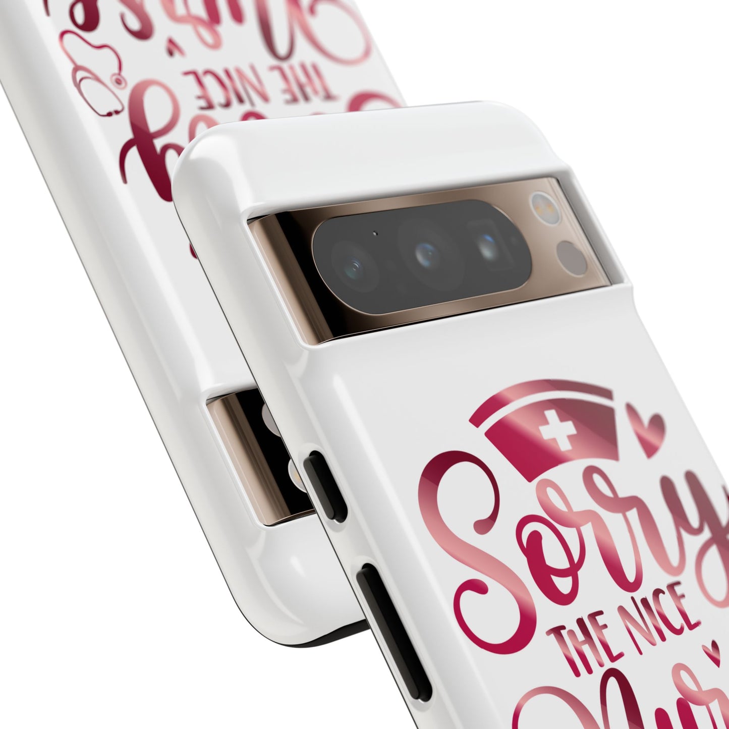 Google Pixel Tough Case - Sorry The Nice Nurse Is On Vacation - White
