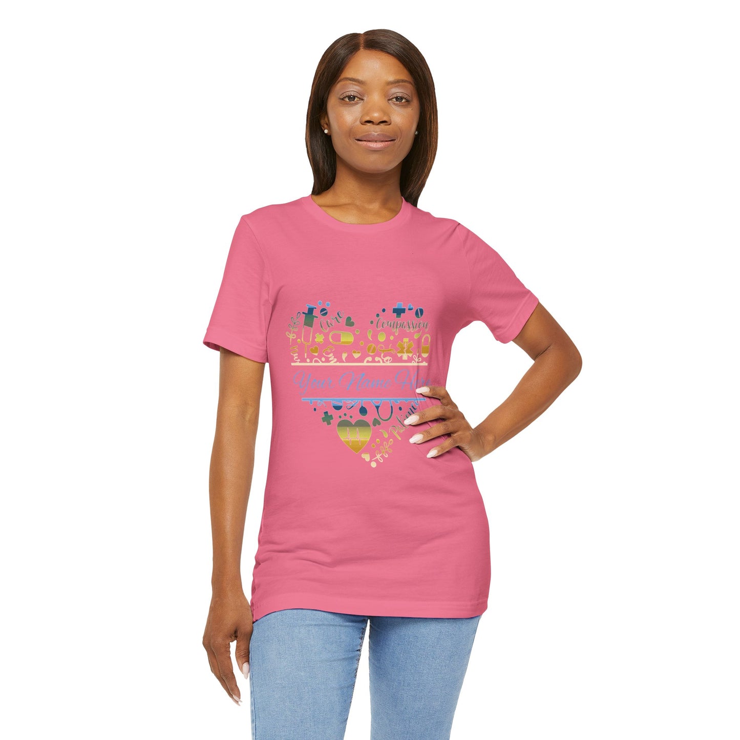 Monogram Heart colored chrome