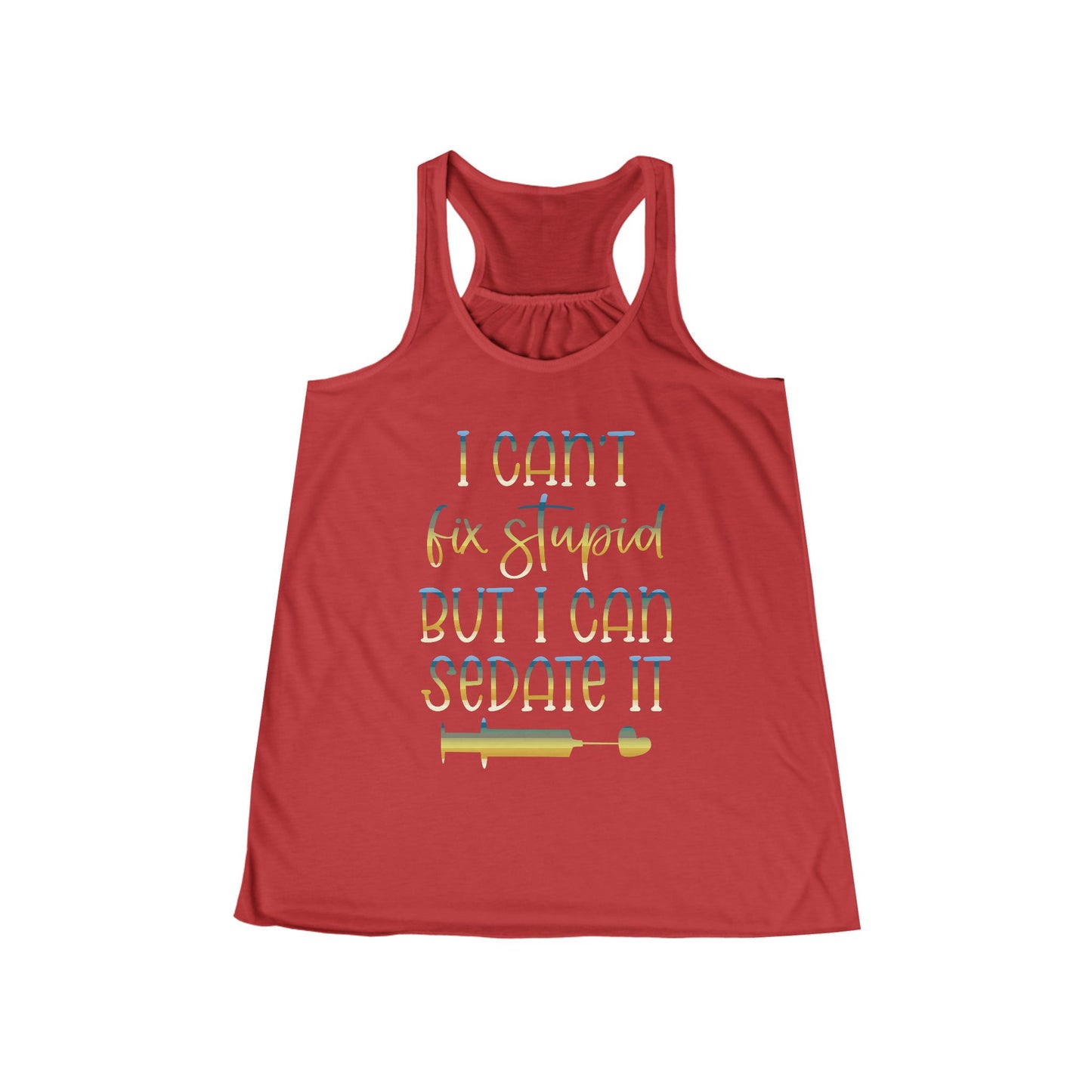 I Can't Fix Stupid But I Can Sedate It colored chrome