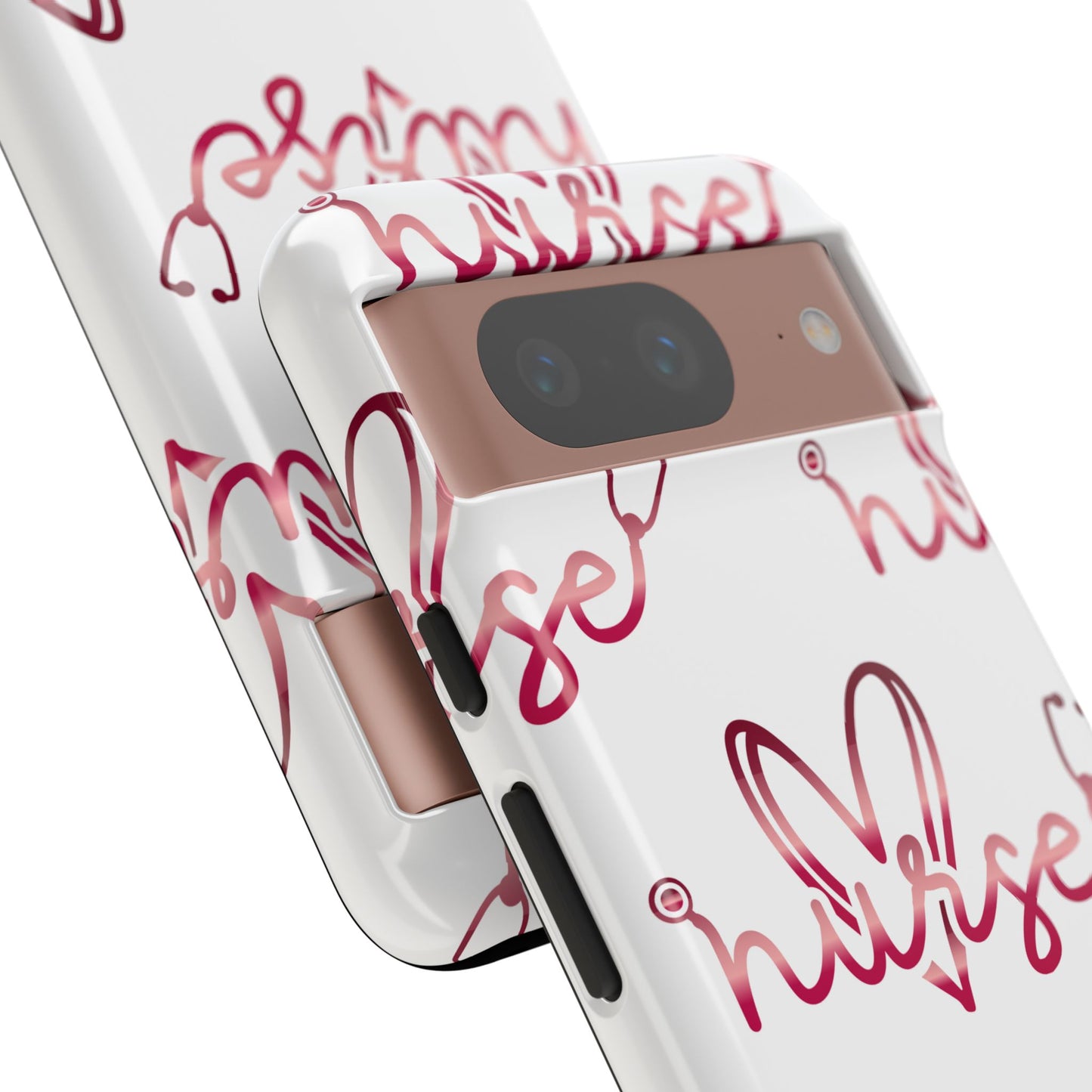 Google Pixel Tough Case - Nurse Stethoscope - White