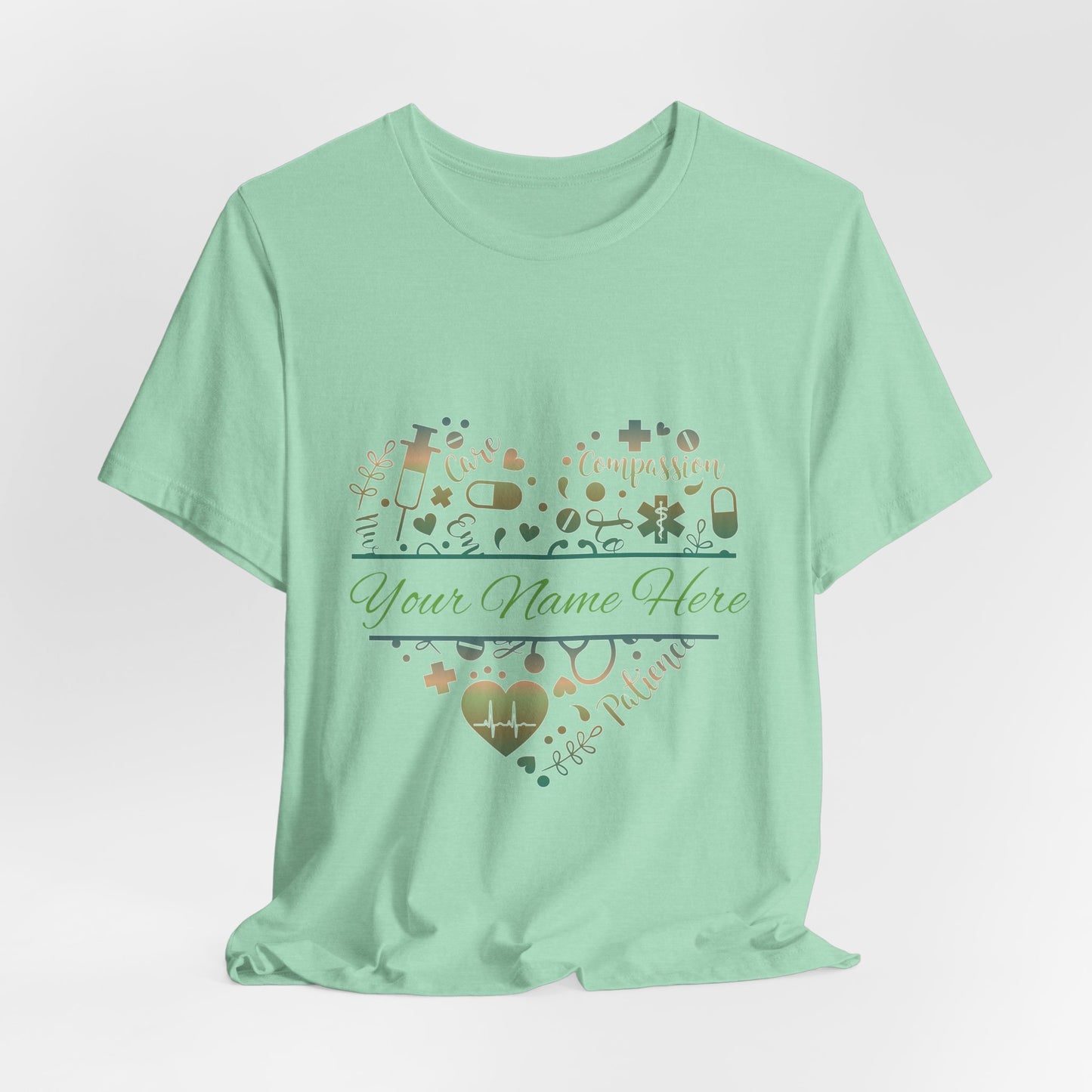 Monogram Heart copper patina