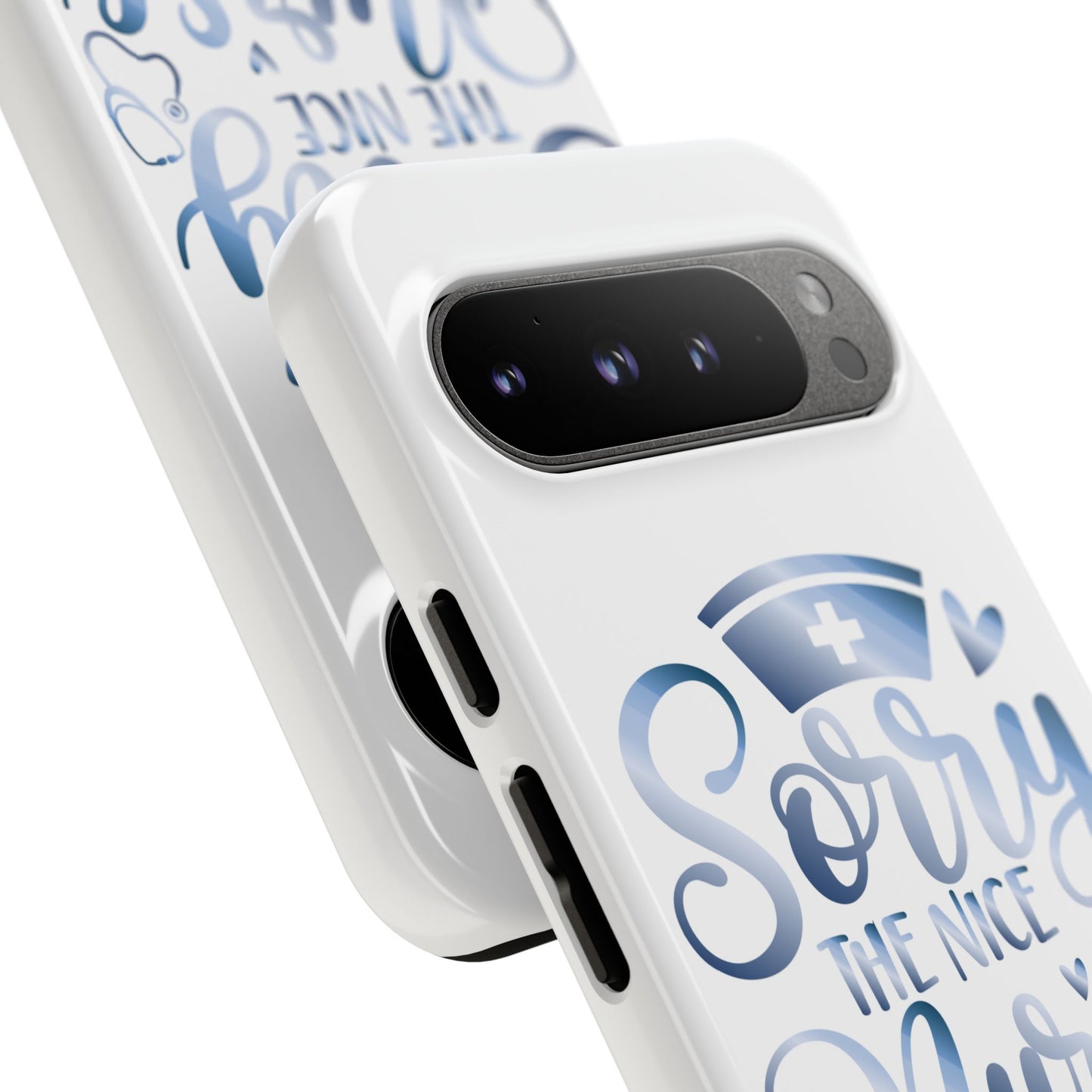 Google Pixel Tough Case - Sorry The Nice Nurse Is On Vacation - White