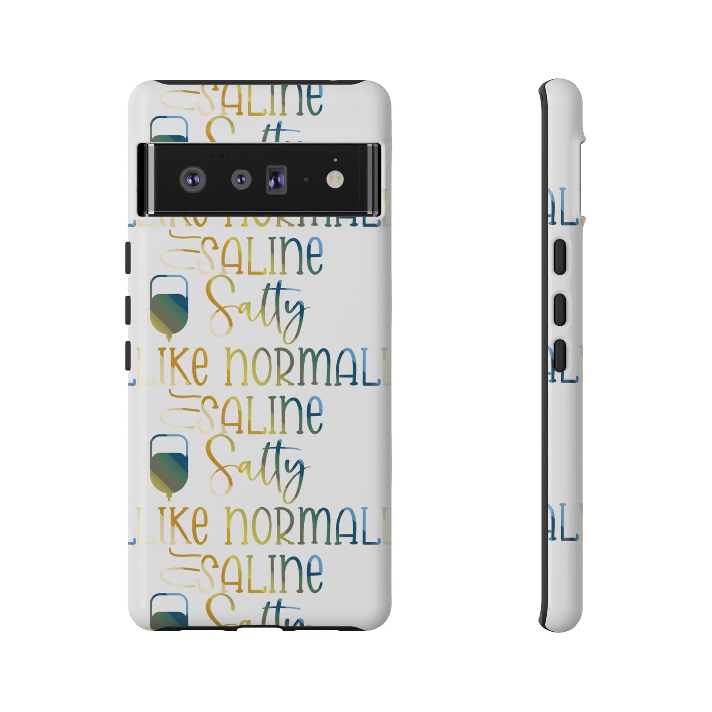 Google Pixel Tough Case - Salty Saline Like Normal Saline - White