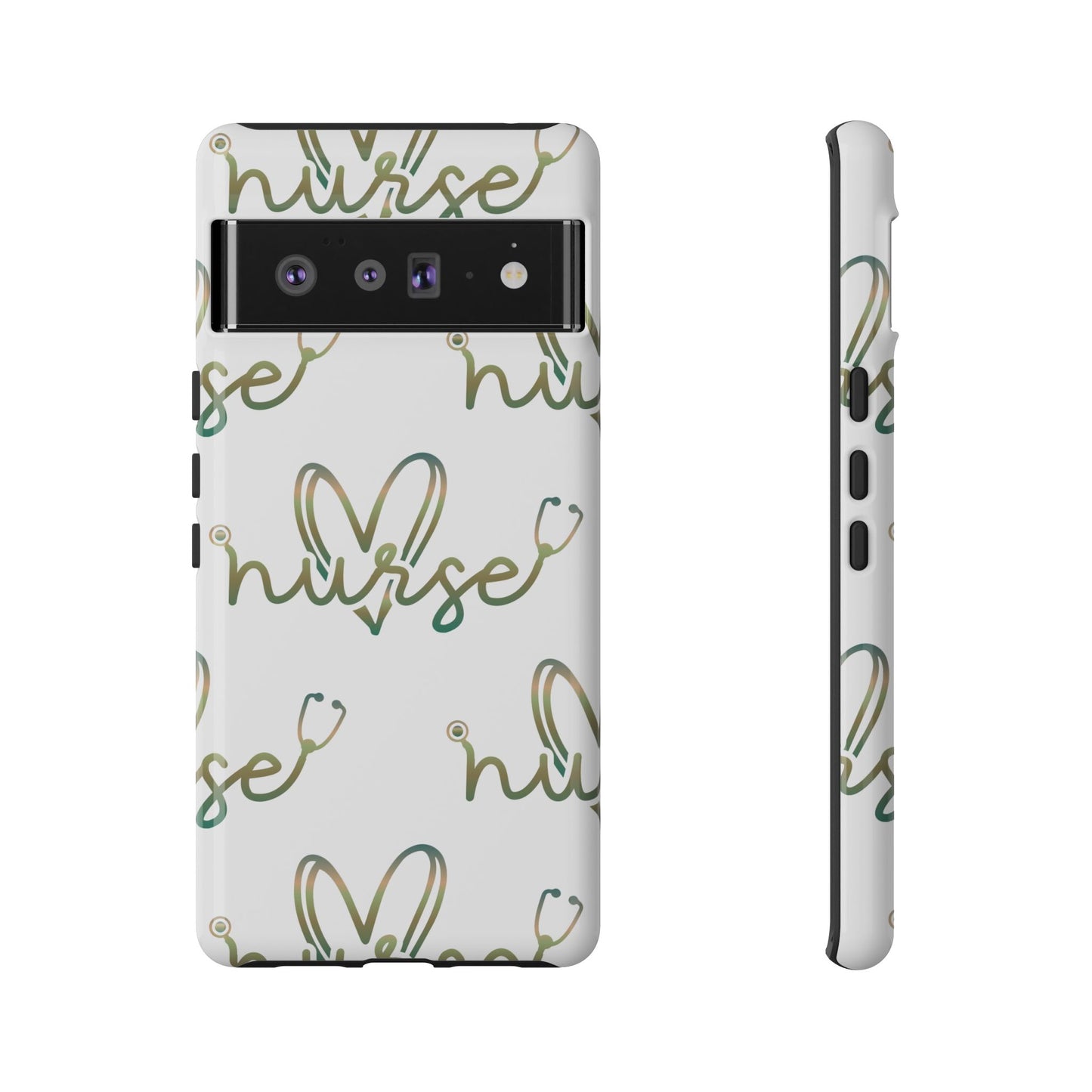 Google Pixel Tough Case - Nurse Stethoscope - White