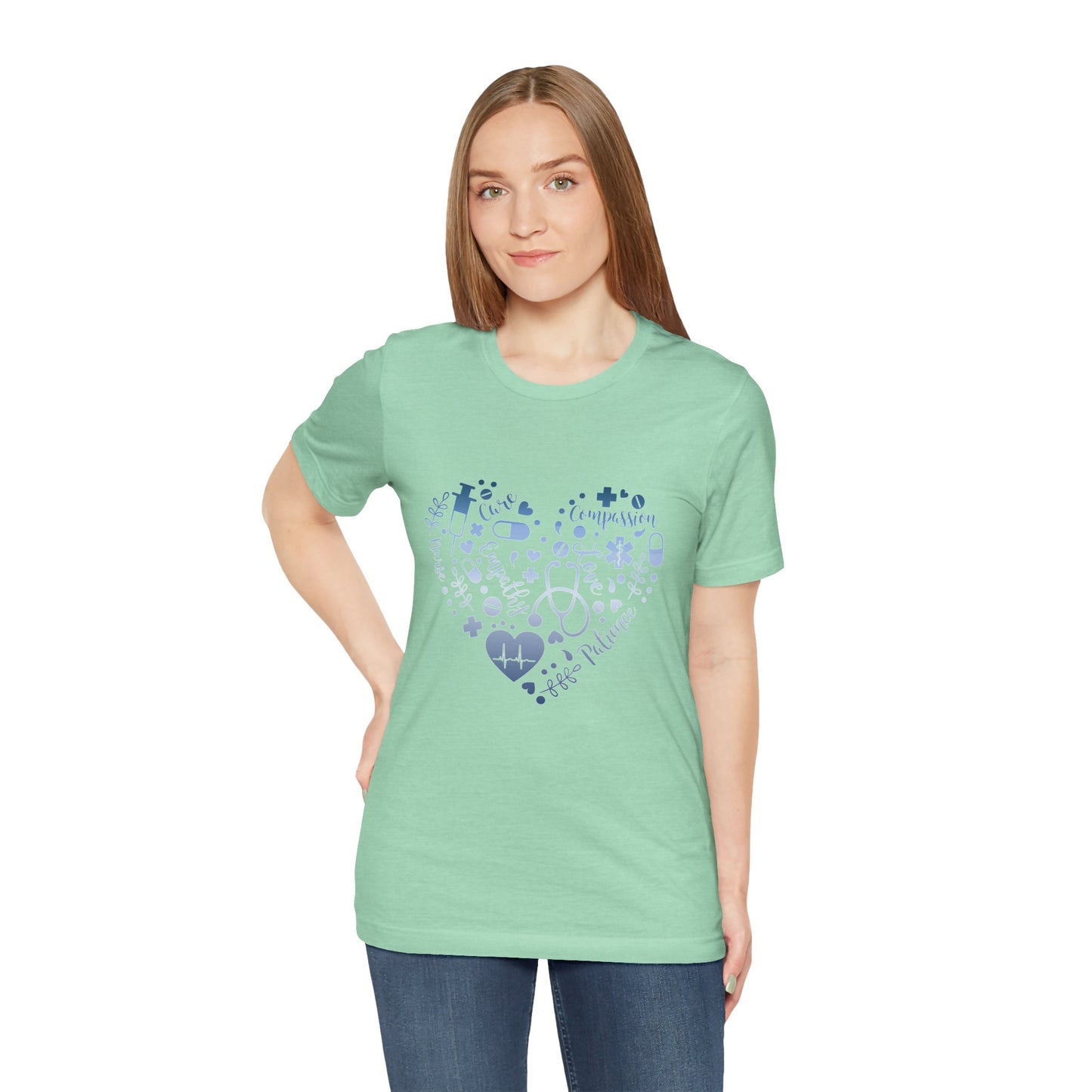 Monogram Heart 1 blue steel