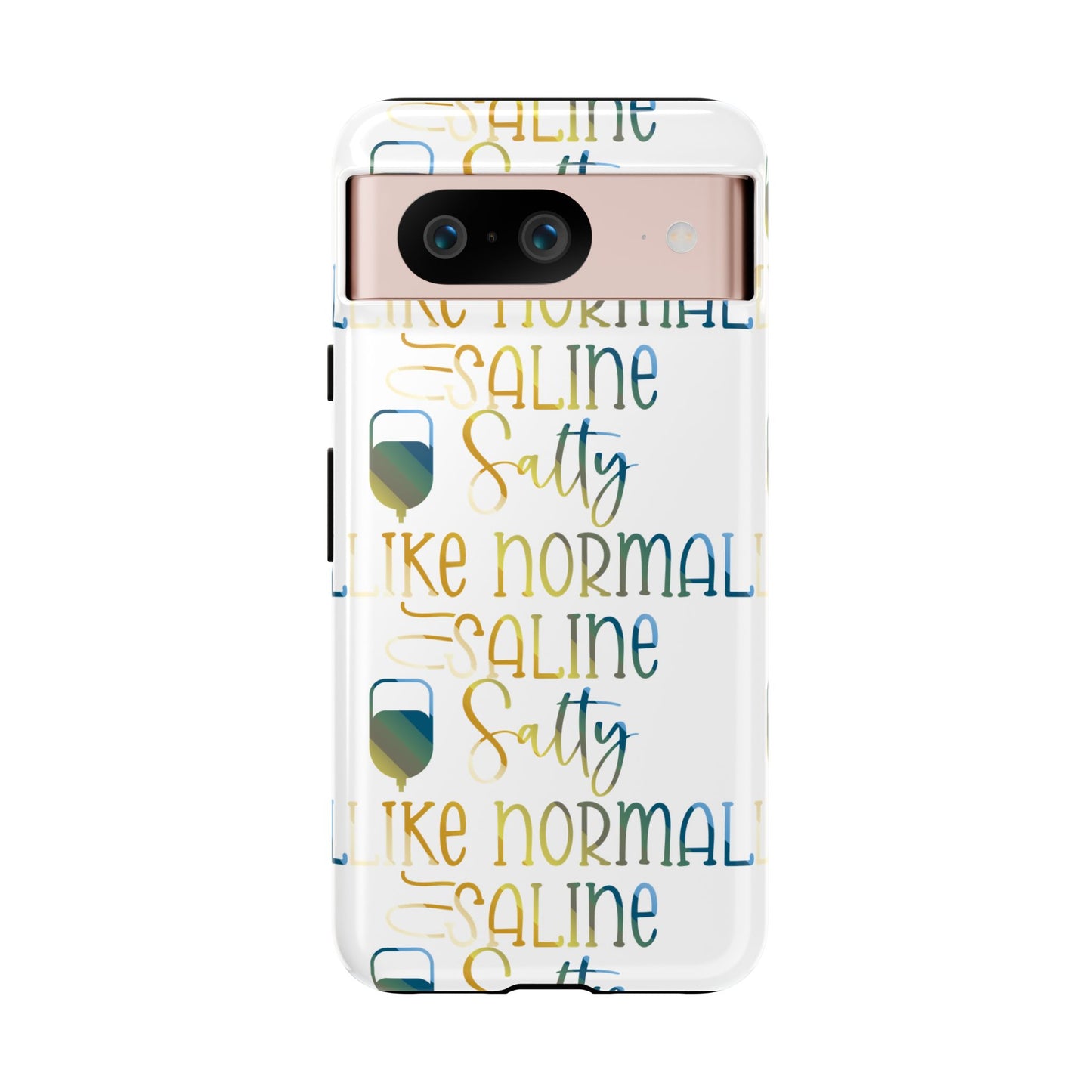 Google Pixel Tough Case - Salty Saline Like Normal Saline - White