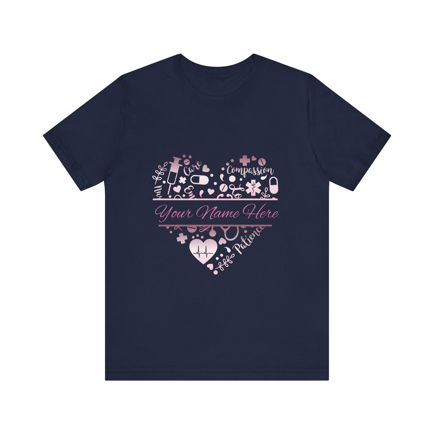 Monogram Heart rose gold