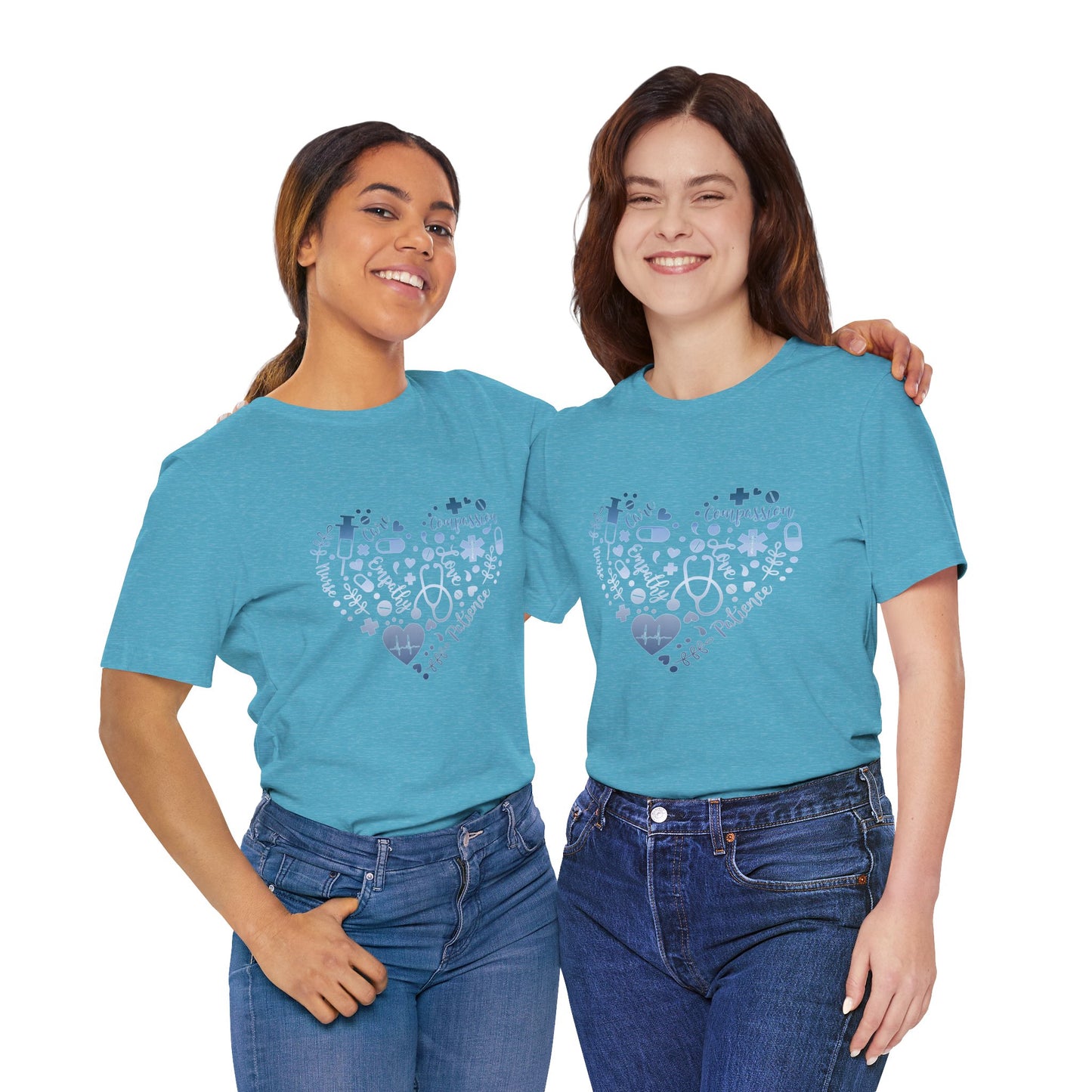 Monogram Heart 1 blue steel
