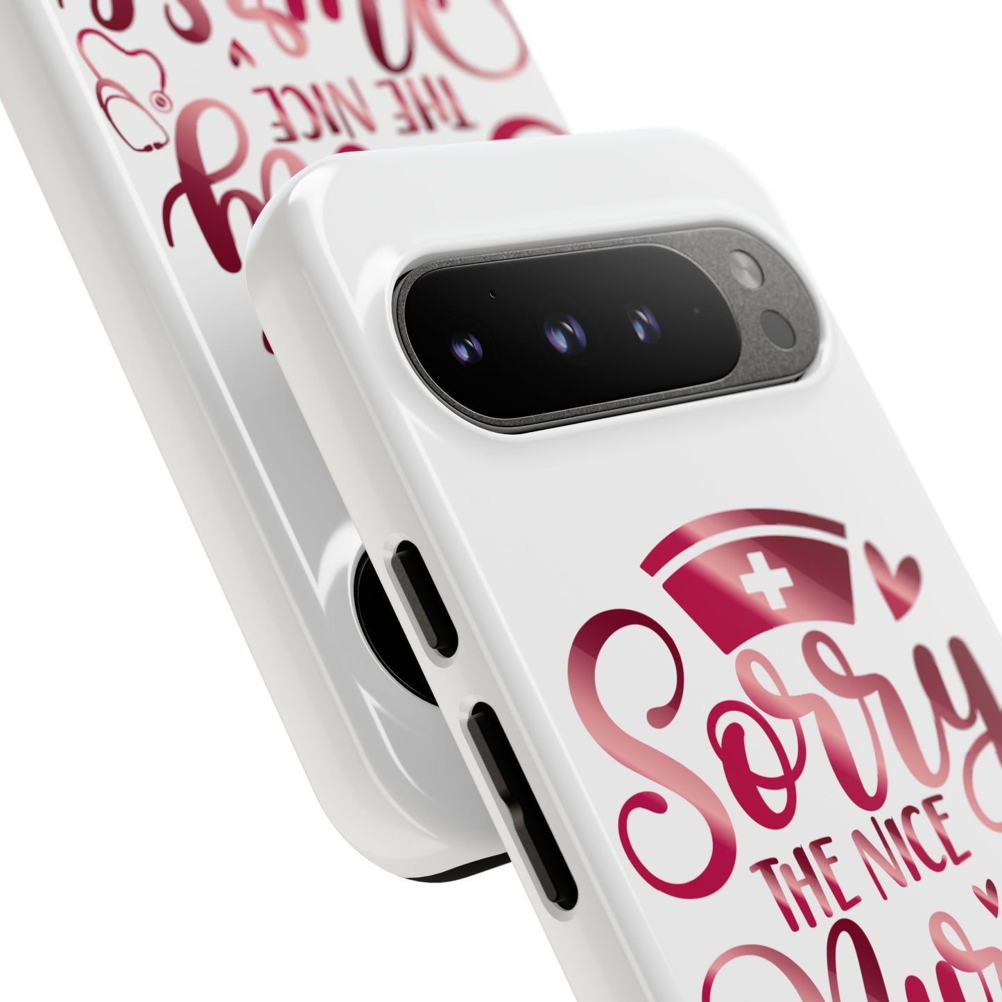 Google Pixel Tough Case - Sorry The Nice Nurse Is On Vacation - White