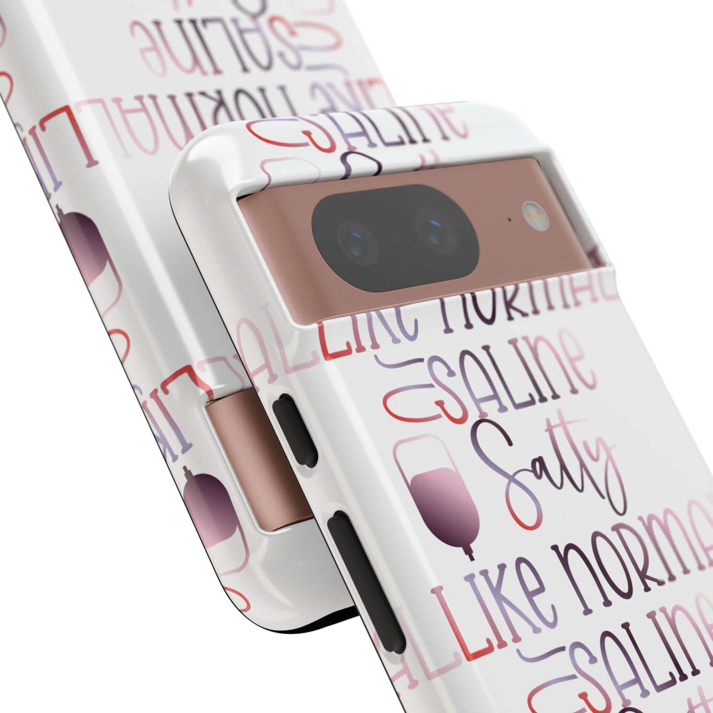 Google Pixel Tough Case - Salty Saline Like Normal Saline - White