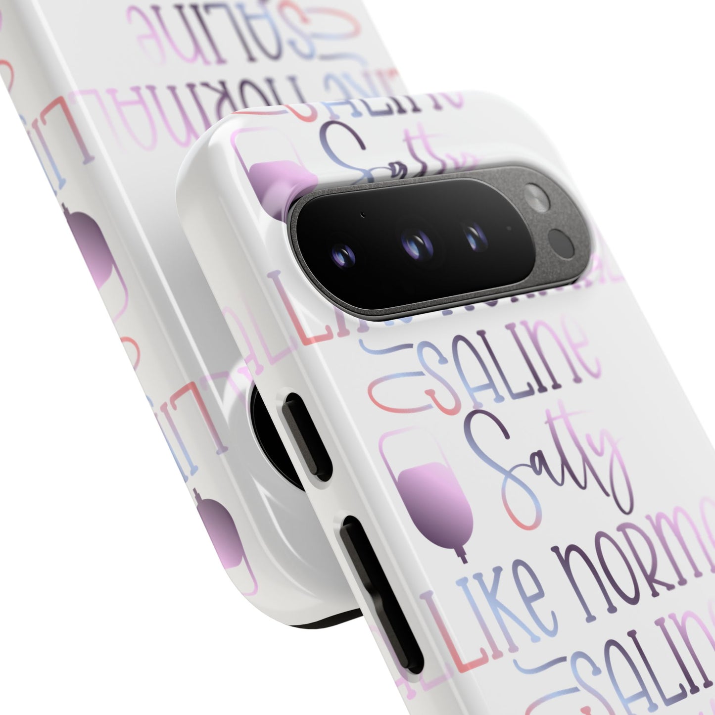 Google Pixel Tough Case - Salty Saline Like Normal Saline - White