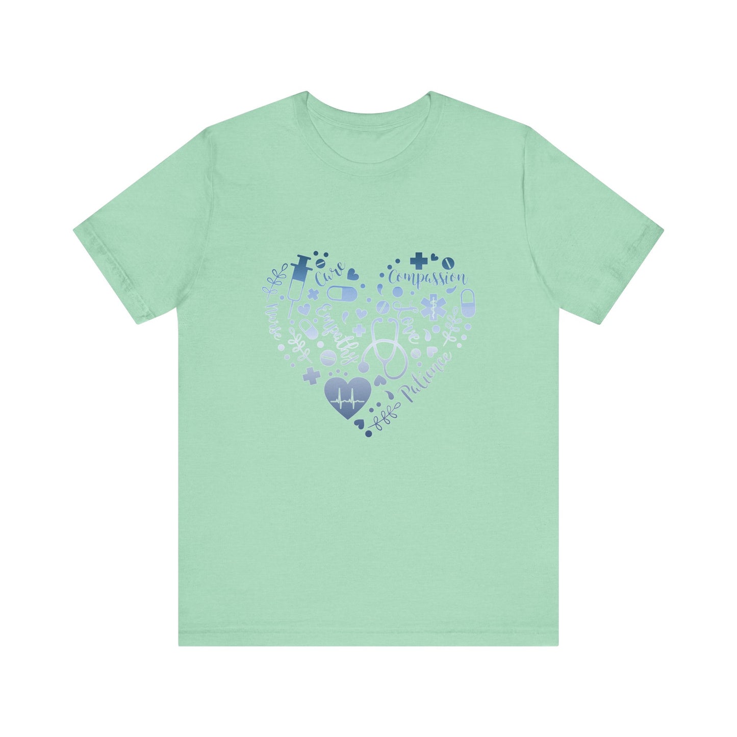 Monogram Heart 1 blue steel