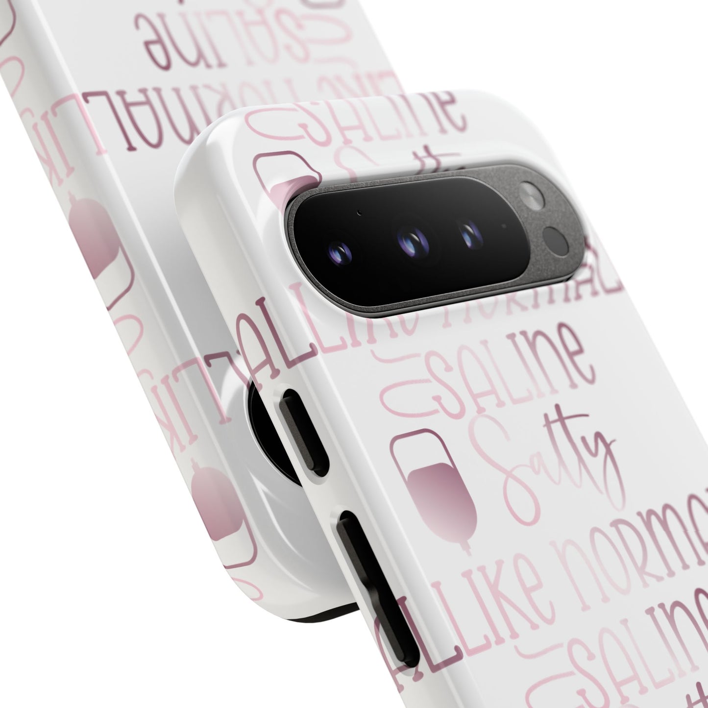 Google Pixel Tough Case - Salty Saline Like Normal Saline - White