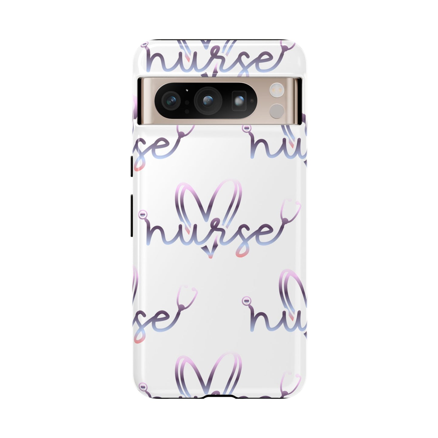 Google Pixel Tough Case - Nurse Stethoscope - White