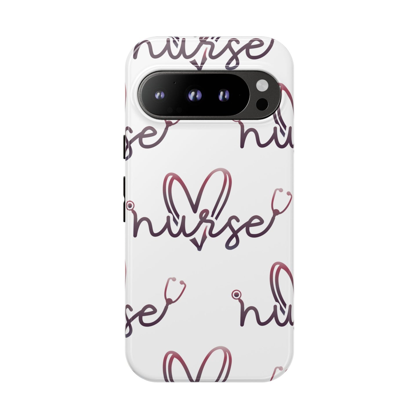 Google Pixel Tough Case - Nurse Stethoscope - White