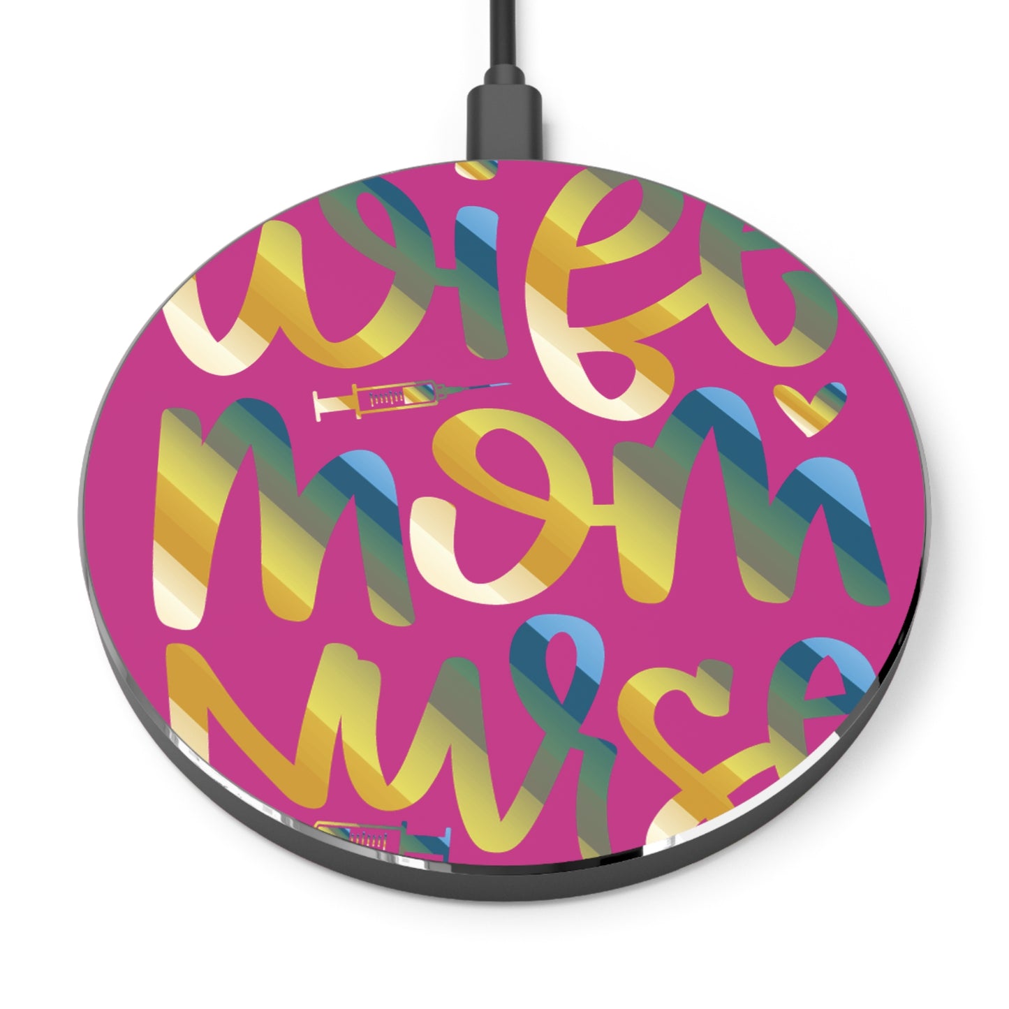 Wife-Mom-Nurse Wireless Charger | Fast Charging Pad for Healthcare Professionals