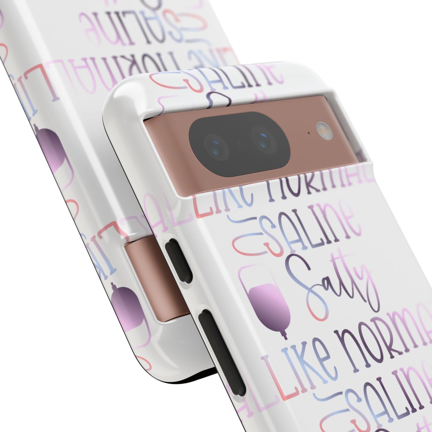 Google Pixel Tough Case - Salty Saline Like Normal Saline - White