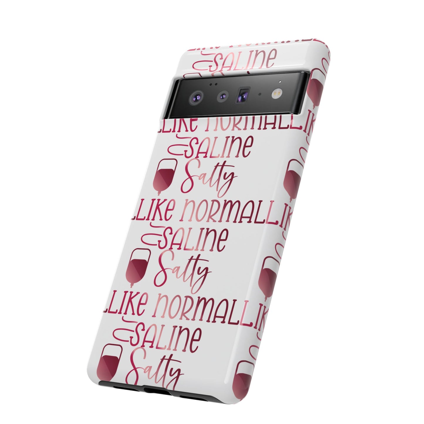 Google Pixel Tough Case - Salty Saline Like Normal Saline - White