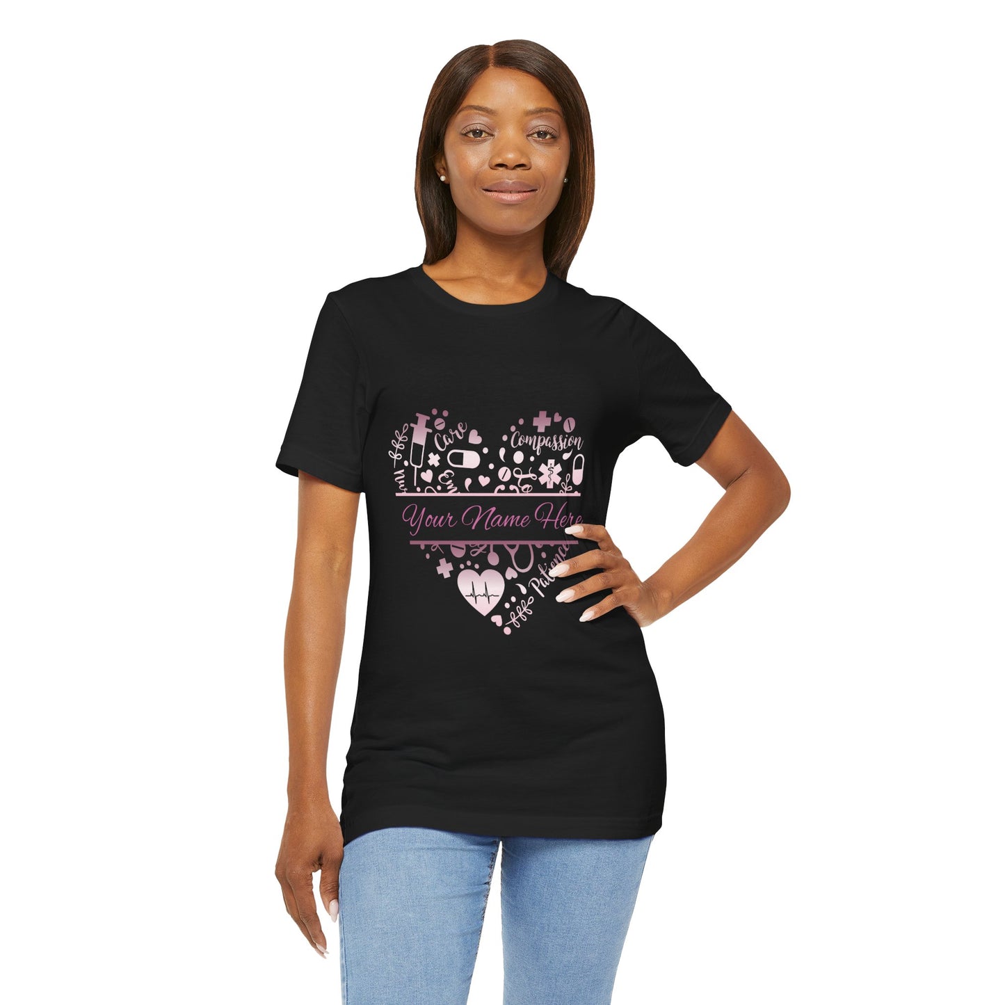 Monogram Heart rose gold