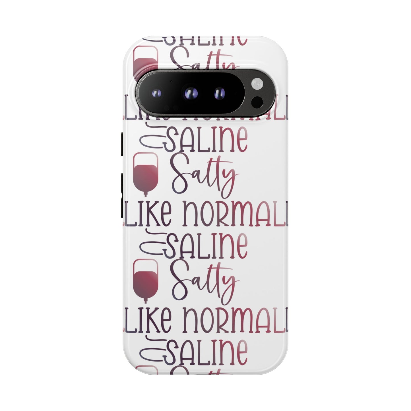 Google Pixel Tough Case - Salty Saline Like Normal Saline - White