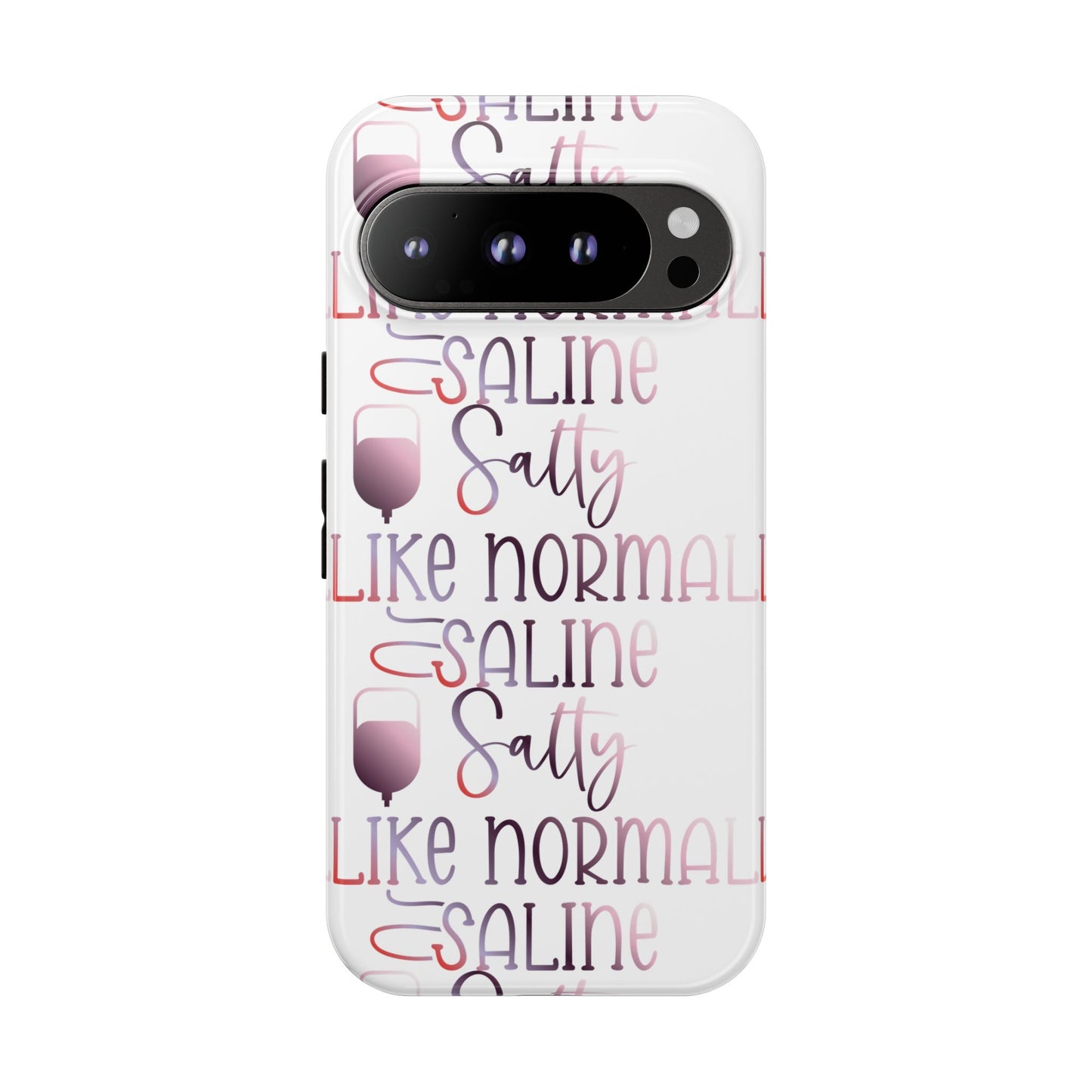 Google Pixel Tough Case - Salty Saline Like Normal Saline - White