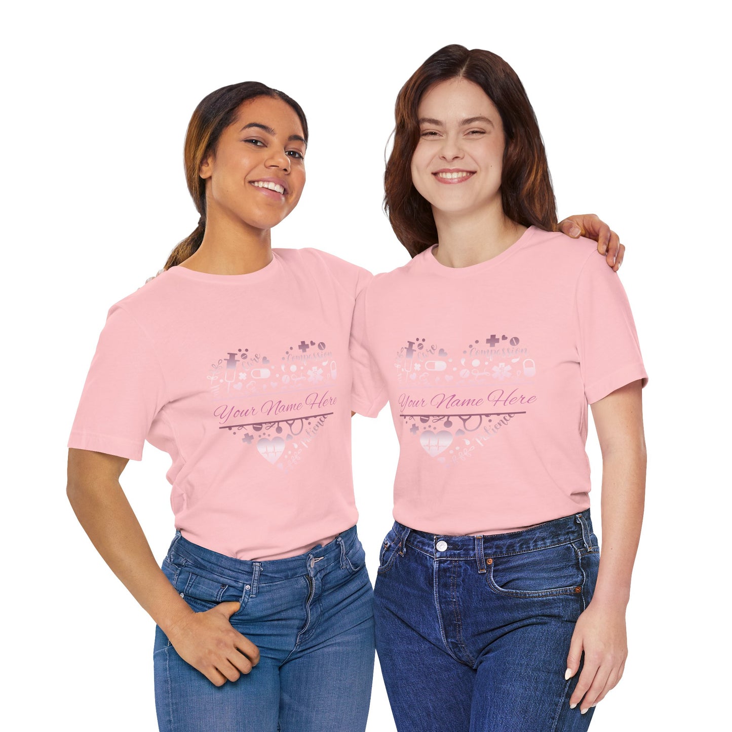 Monogram Heart rose gold