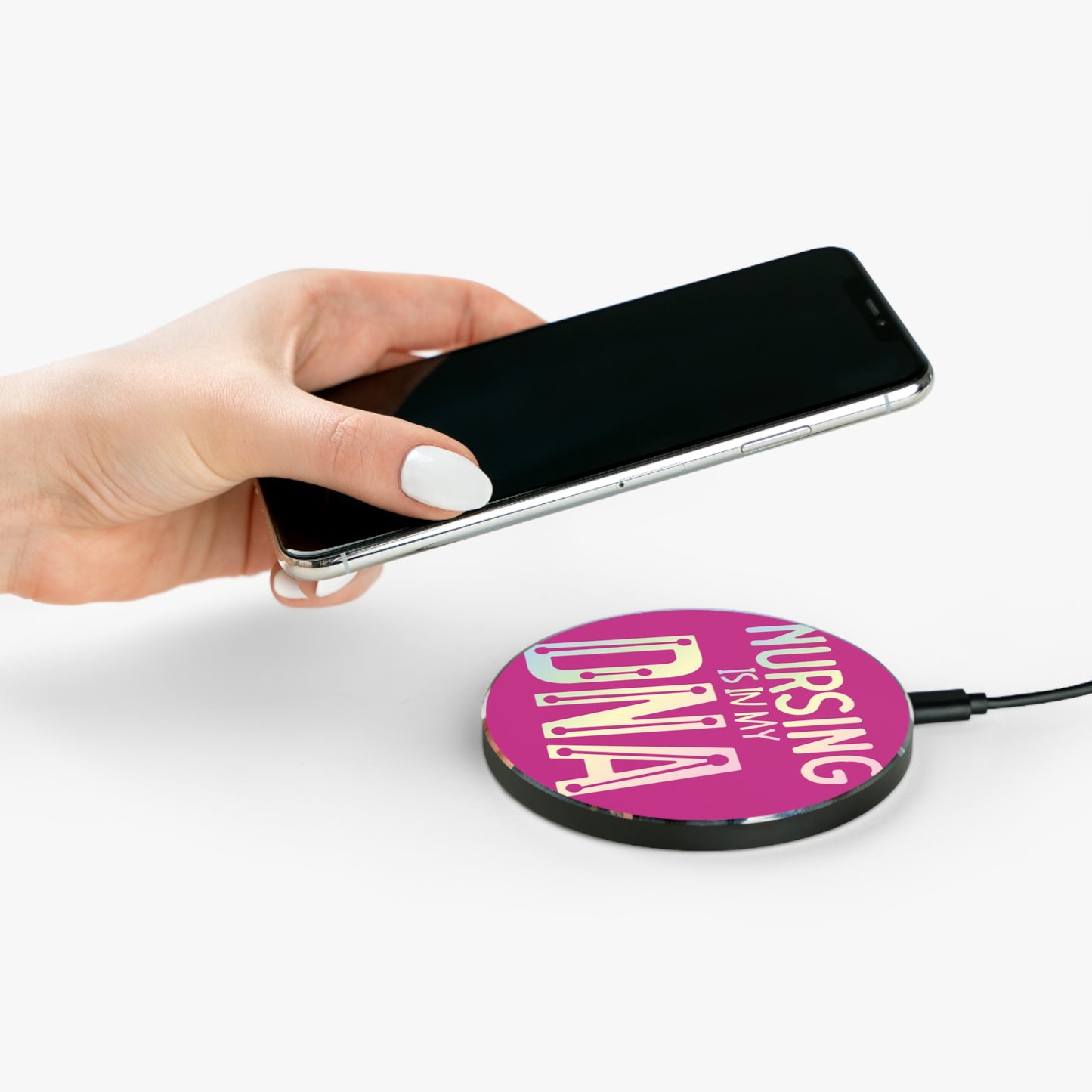 Nursing is in my DNA Wireless Charger | Fast Charging Pad for Healthcare Professionals