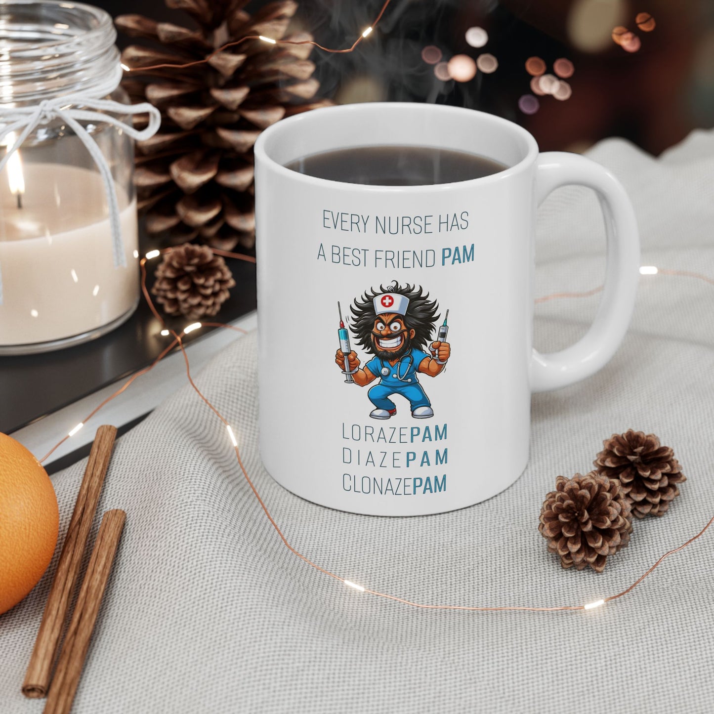 Nurses Best Friend PAM (6) Ceramic Mug, (11oz, 15oz)