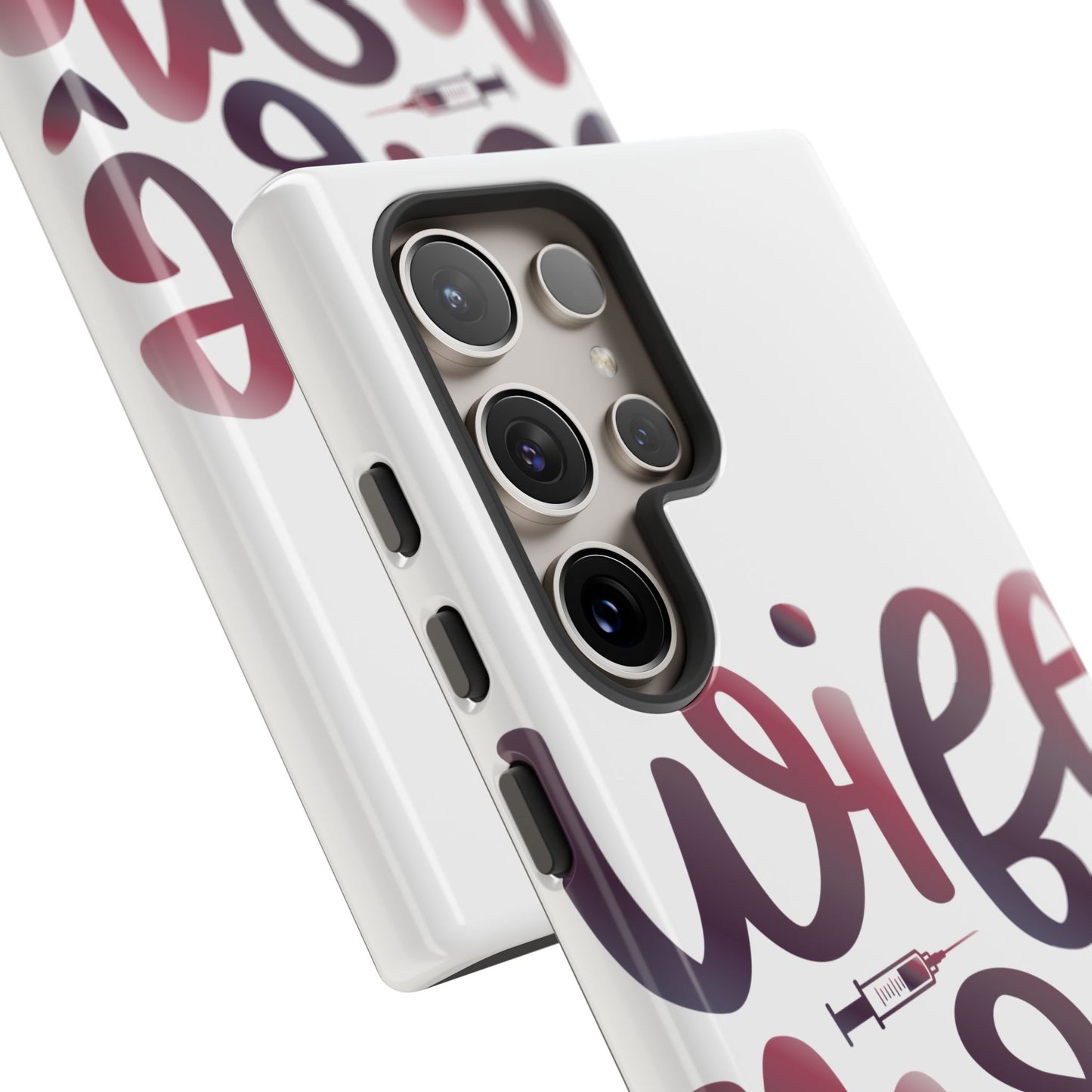 Samsung Galaxy Tough Case - Wife Mom Nurse - White