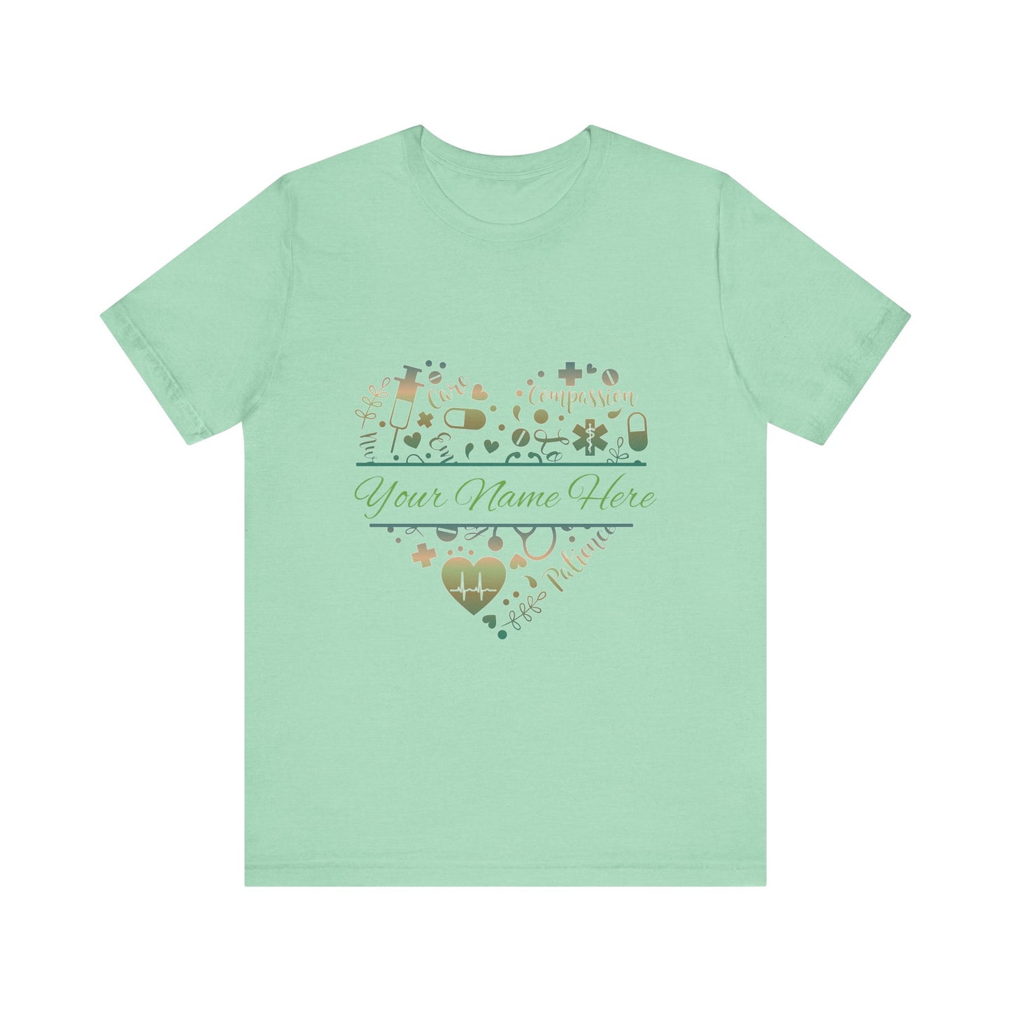 Monogram Heart copper patina