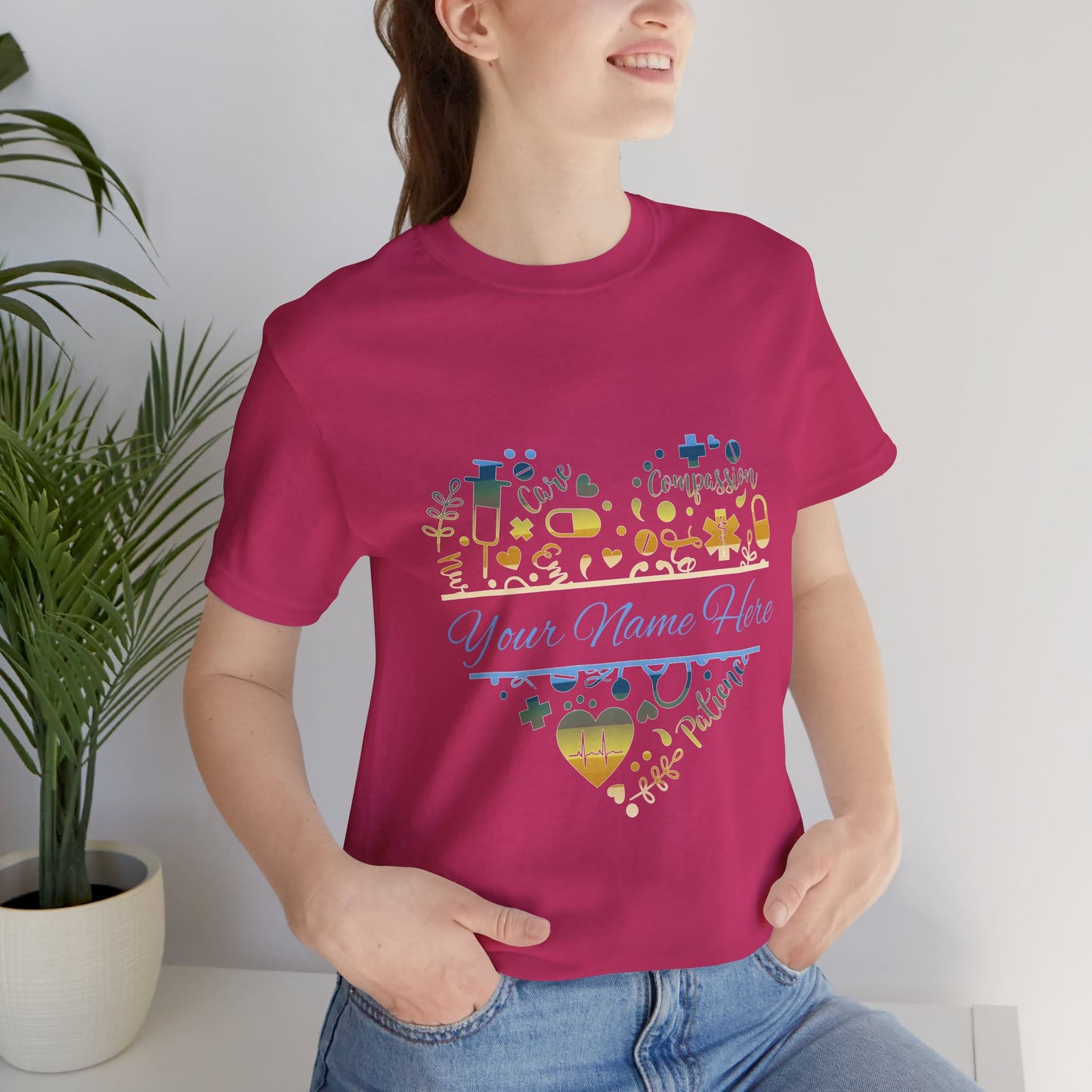 Monogram Heart colored chrome