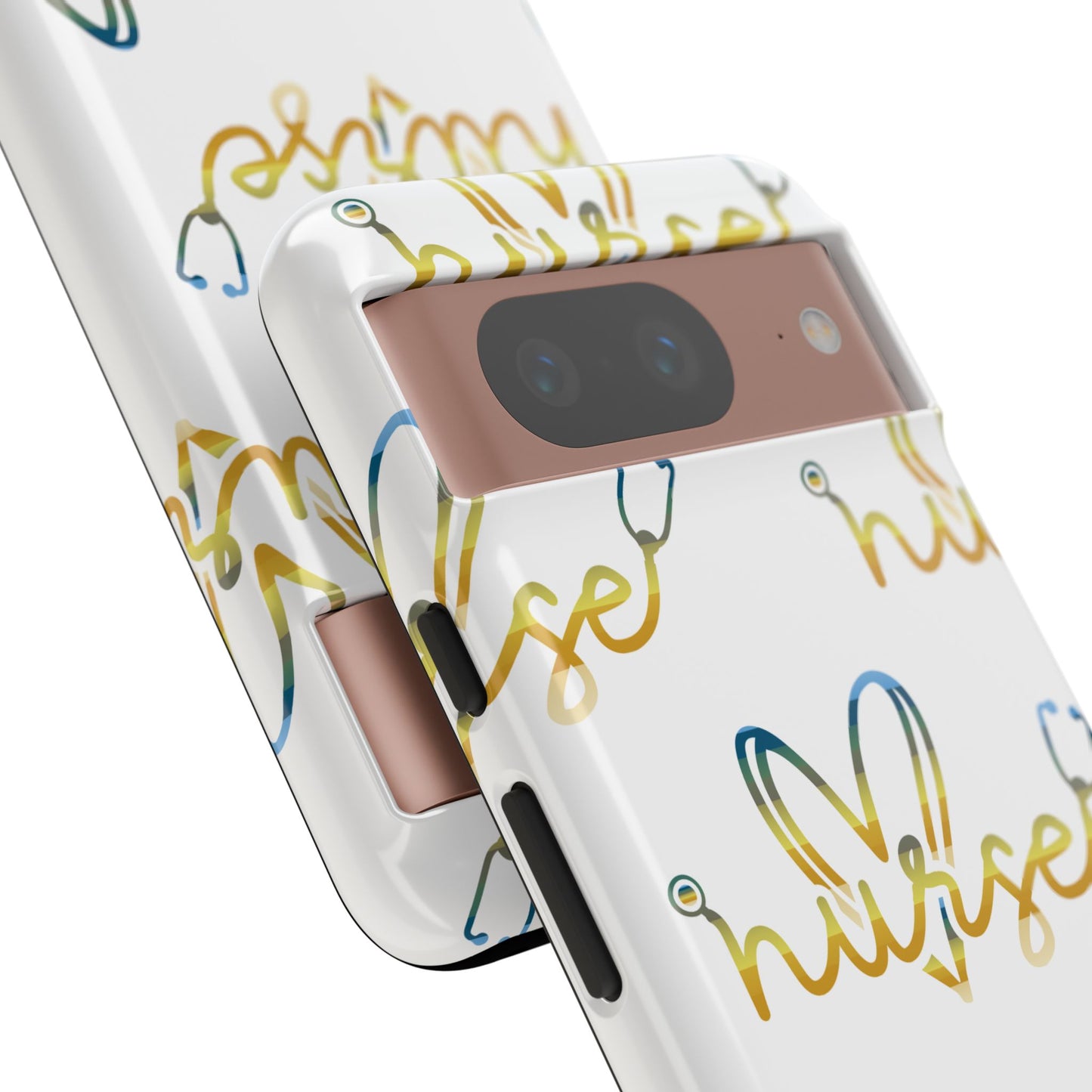 Google Pixel Tough Case - Nurse Stethoscope - White