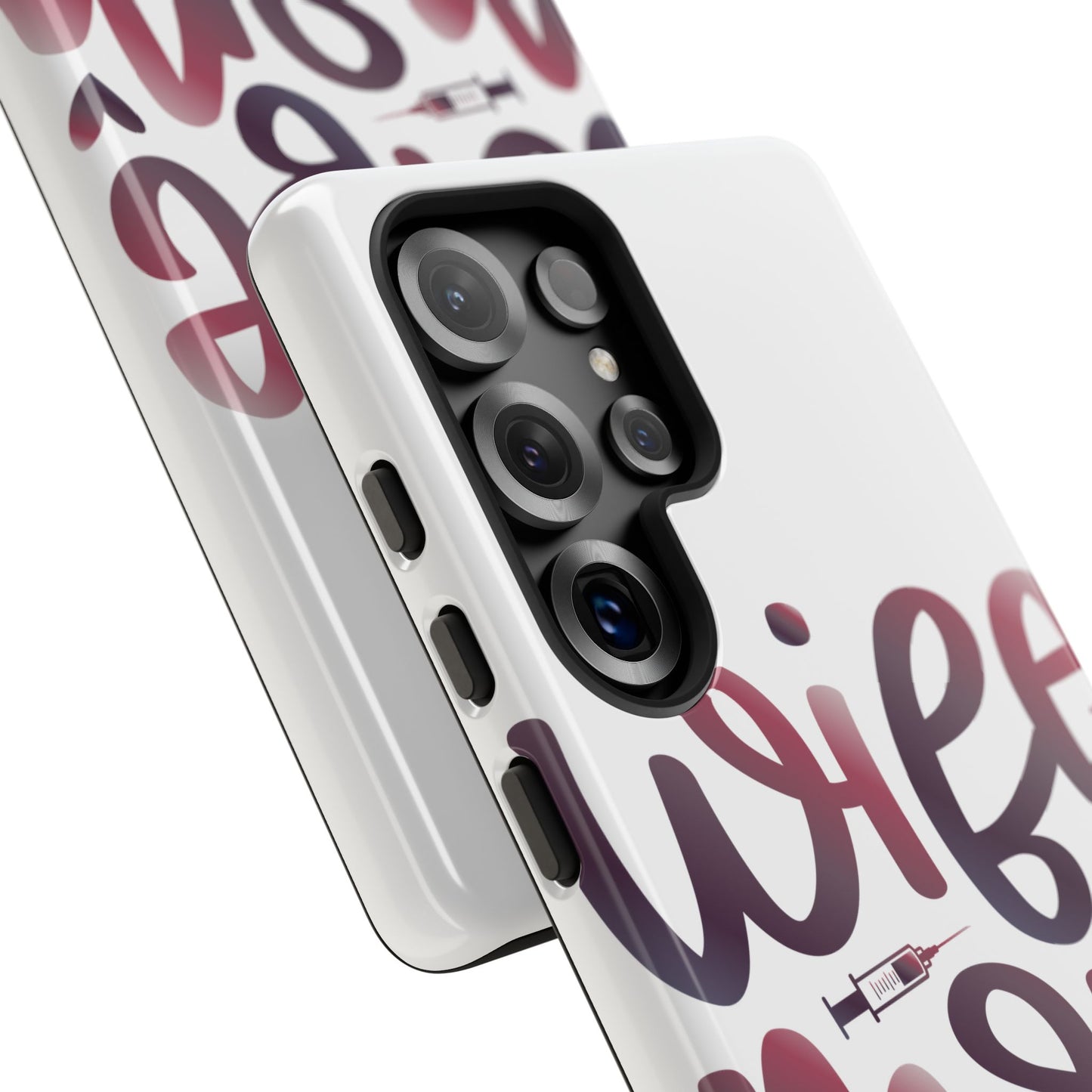 Samsung Galaxy Tough Case - Wife Mom Nurse - White