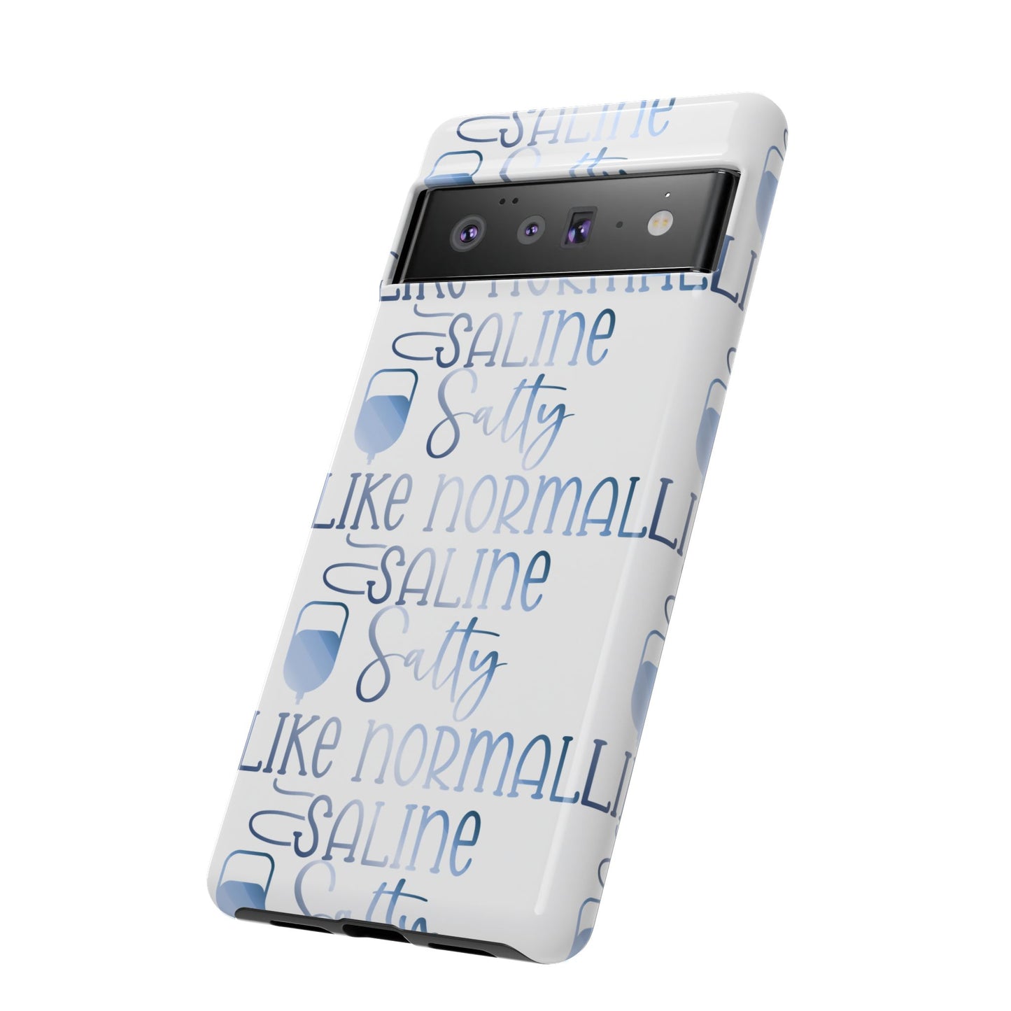Google Pixel Tough Case - Salty Saline Like Normal Saline - White