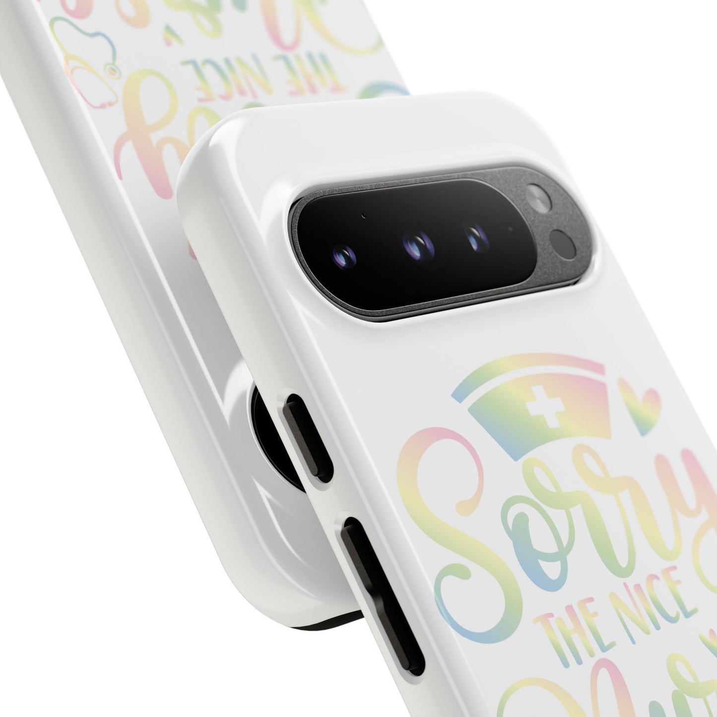 Google Pixel Tough Case - Sorry The Nice Nurse Is On Vacation - White