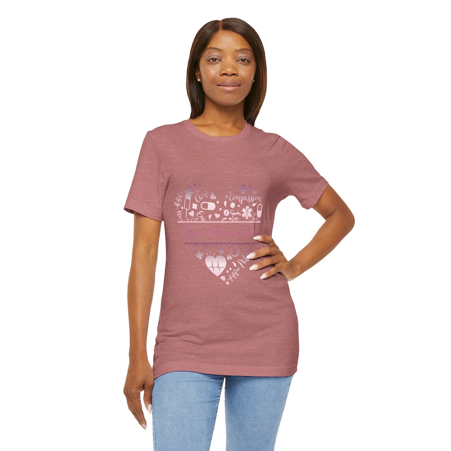 Monogram Heart rose gold