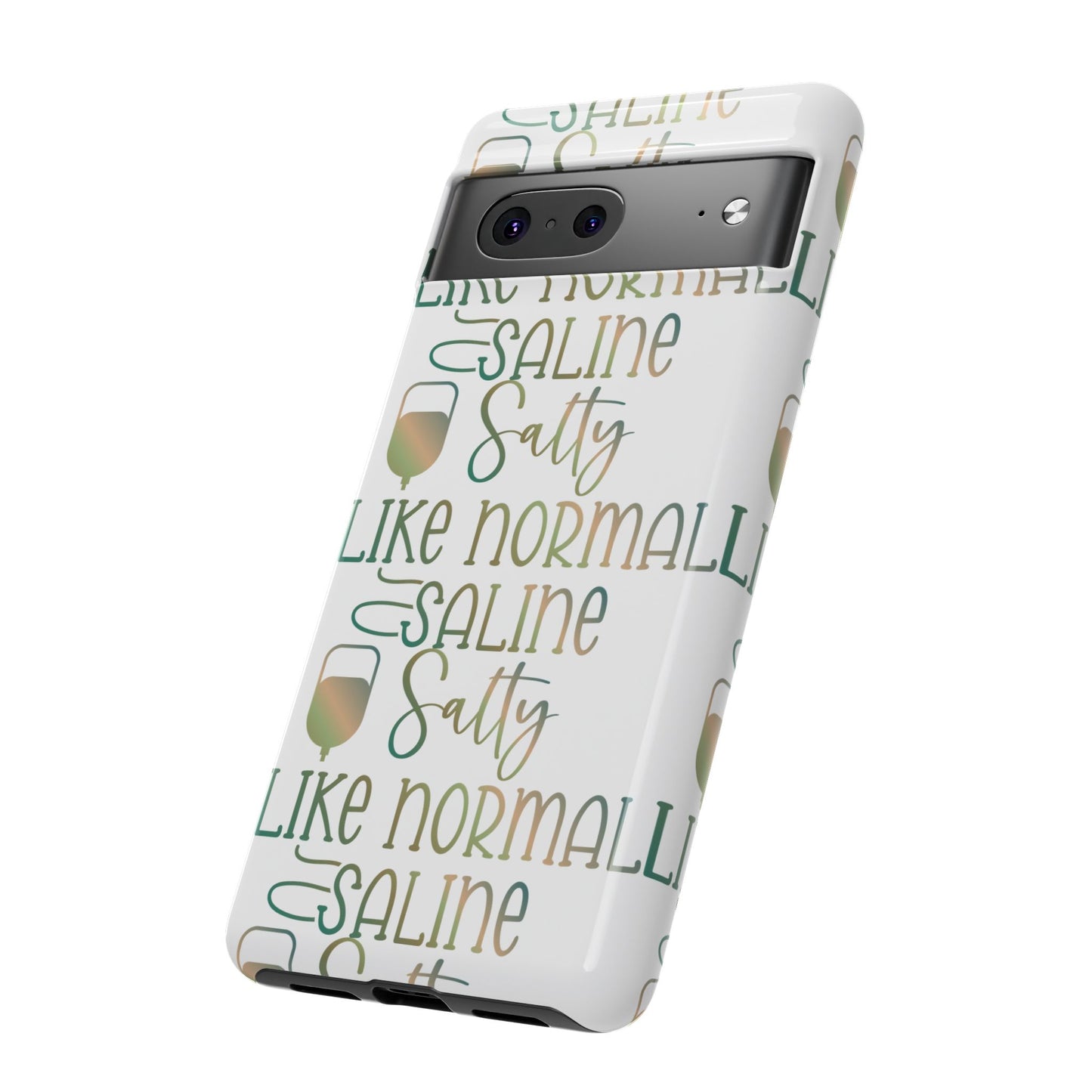 Google Pixel Tough Case - Salty Saline Like Normal Saline - White