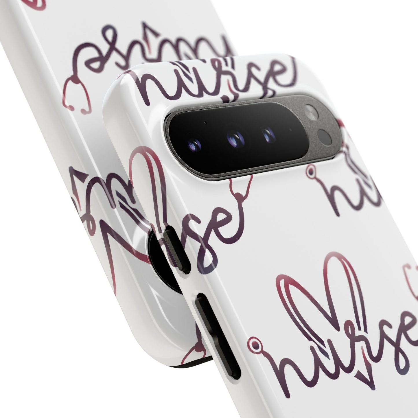 Google Pixel Tough Case - Nurse Stethoscope - White