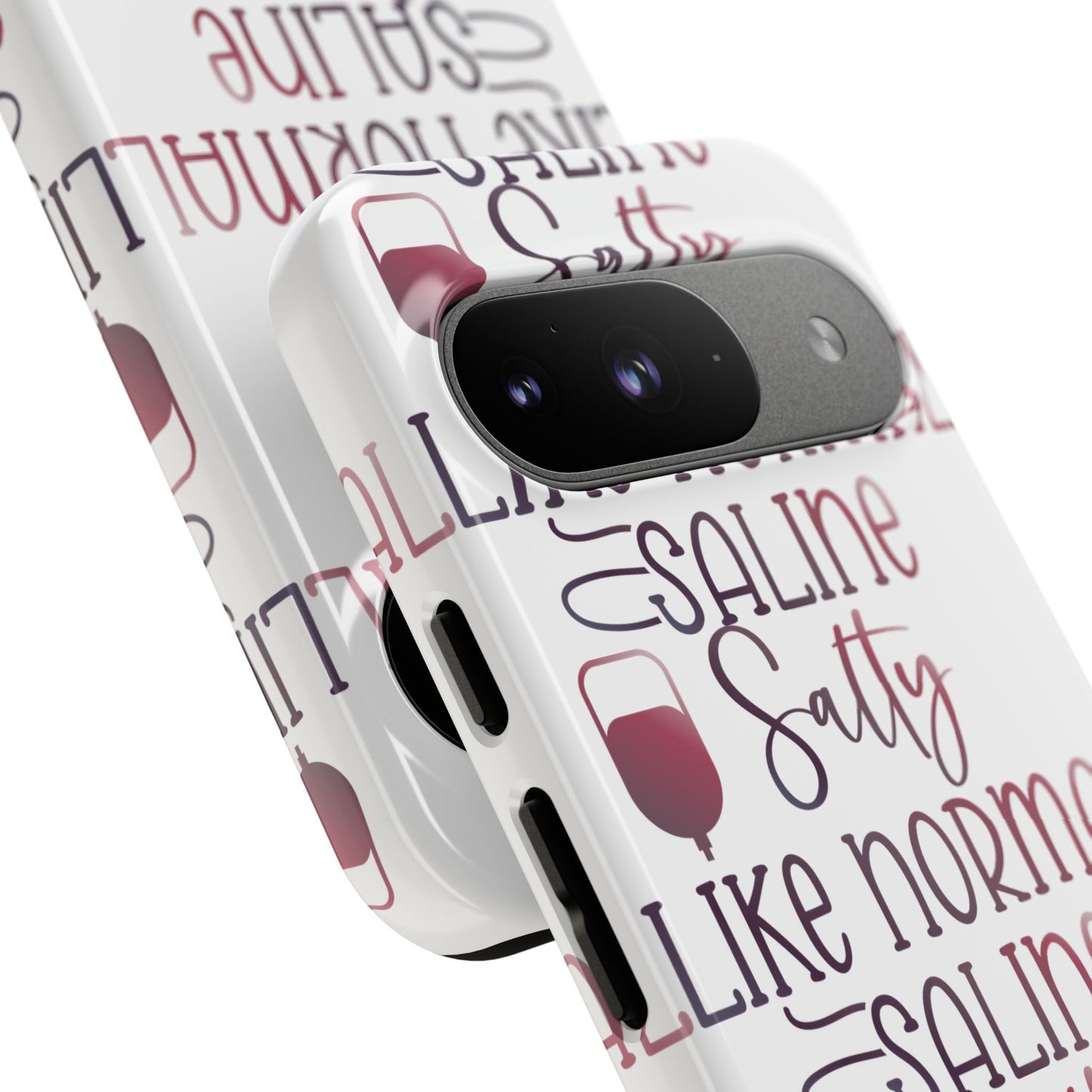 Google Pixel Tough Case - Salty Saline Like Normal Saline - White