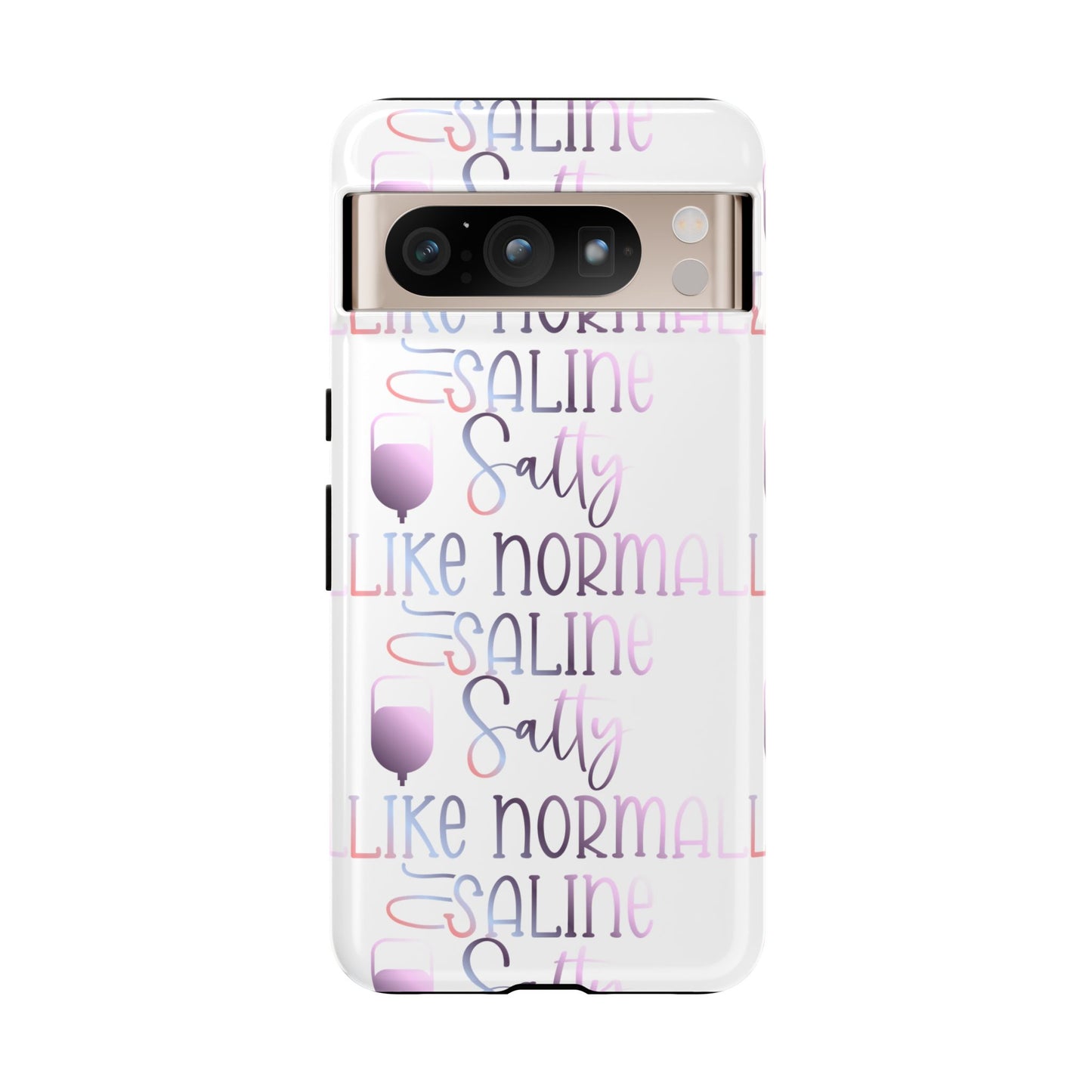 Google Pixel Tough Case - Salty Saline Like Normal Saline - White
