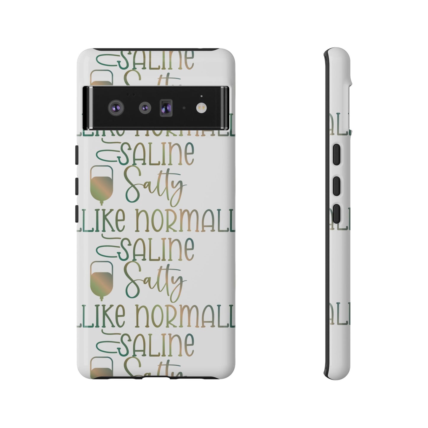 Google Pixel Tough Case - Salty Saline Like Normal Saline - White