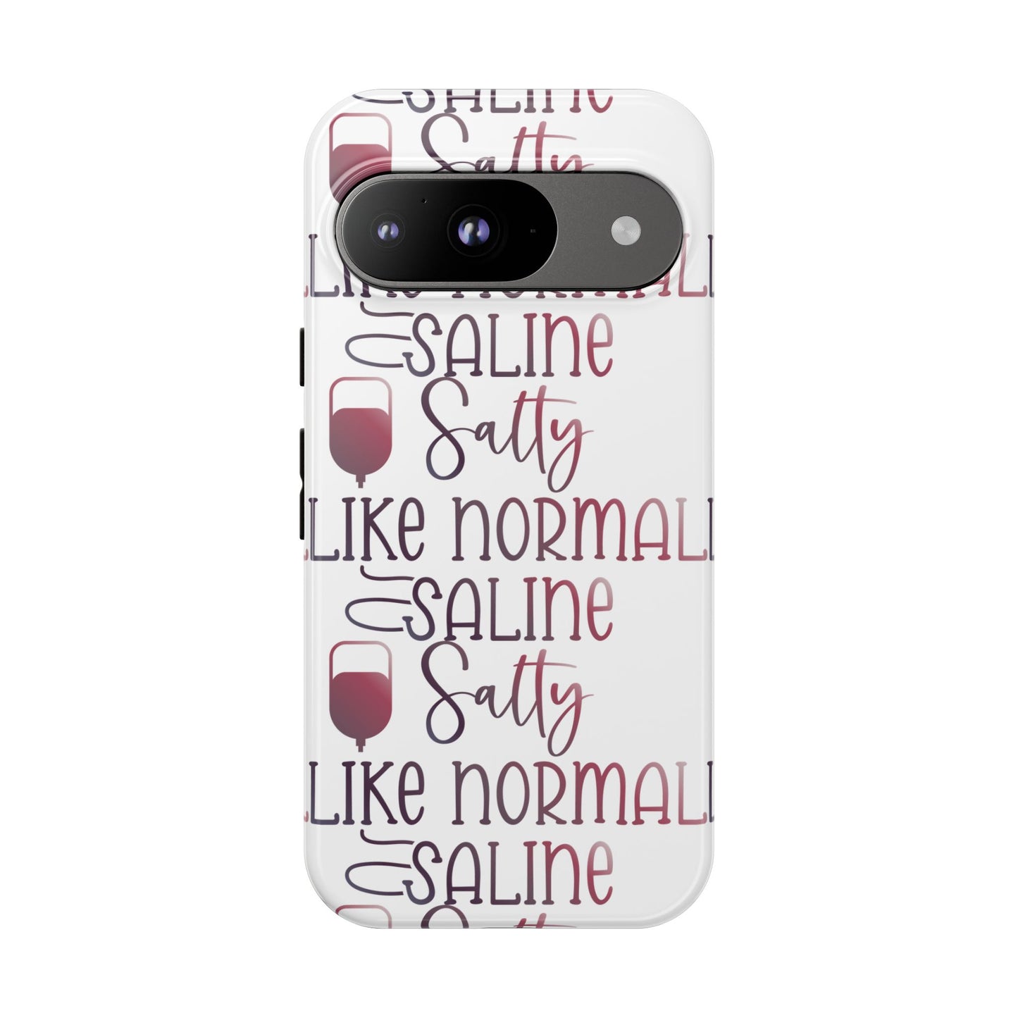 Google Pixel Tough Case - Salty Saline Like Normal Saline - White