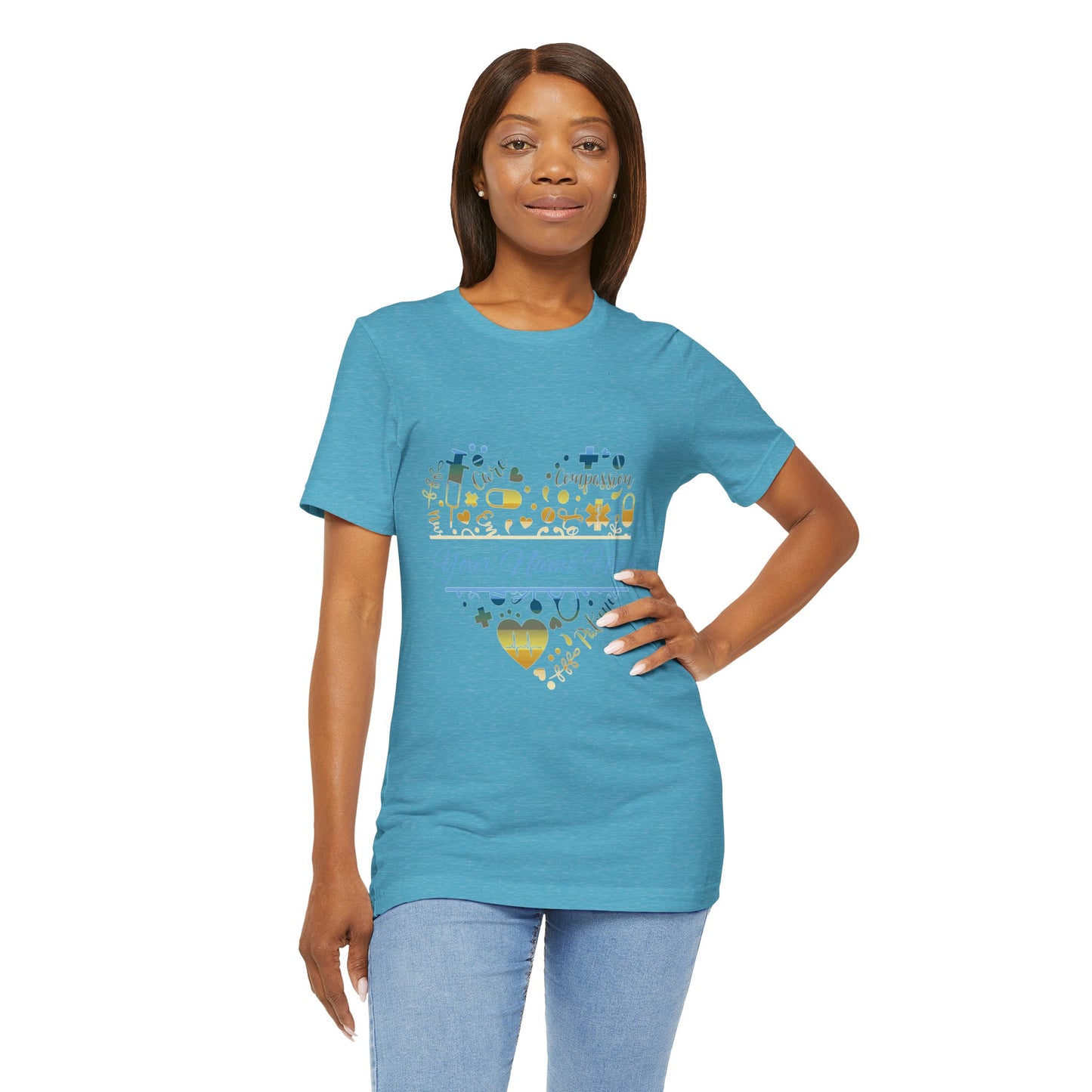 Monogram Heart colored chrome