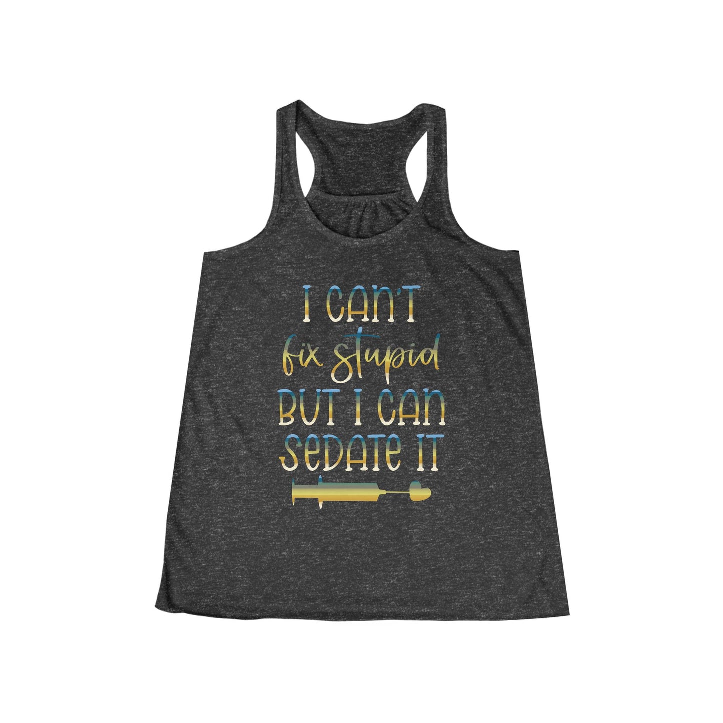 I Can't Fix Stupid But I Can Sedate It colored chrome