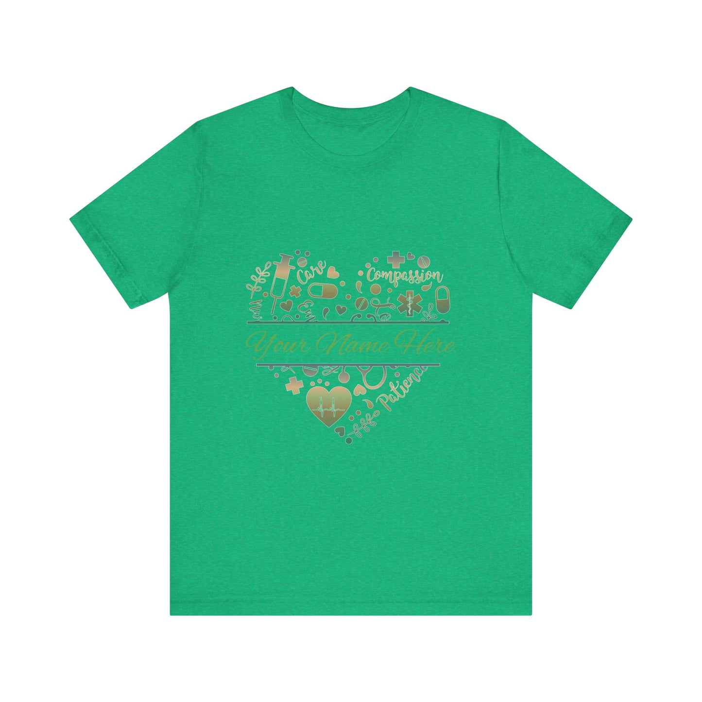 Monogram Heart copper patina