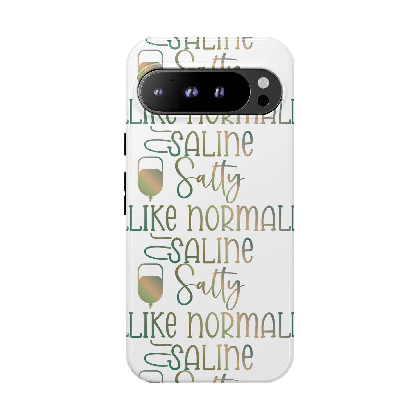 Google Pixel Tough Case - Salty Saline Like Normal Saline - White