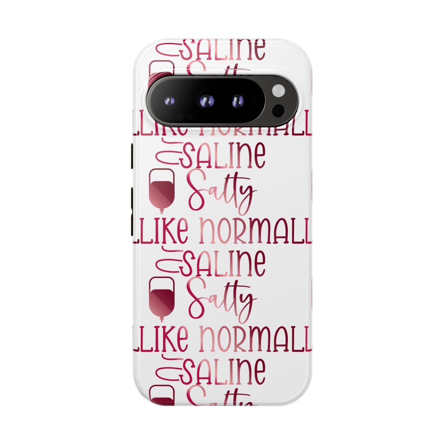 Google Pixel Tough Case - Salty Saline Like Normal Saline - White