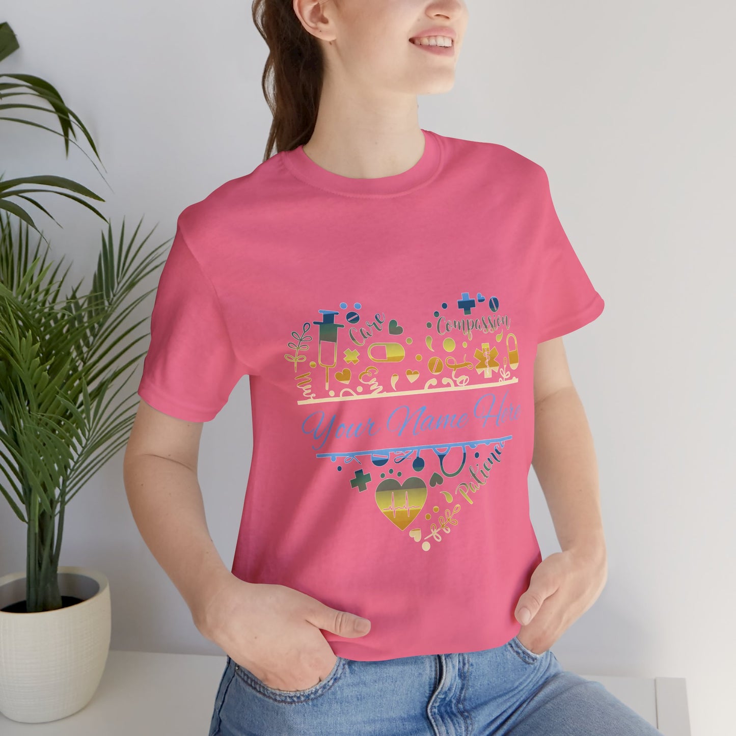 Monogram Heart colored chrome