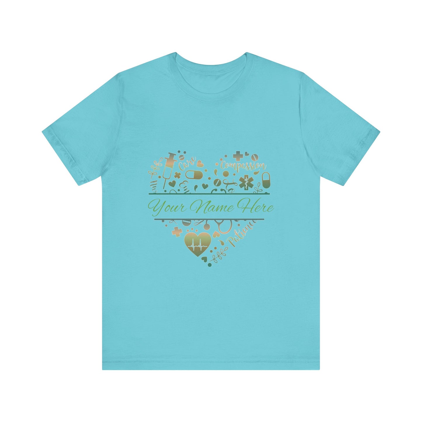 Monogram Heart copper patina
